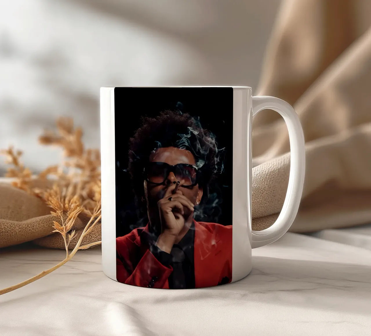 The Weeknd tazza in ceramica da Low poly art
