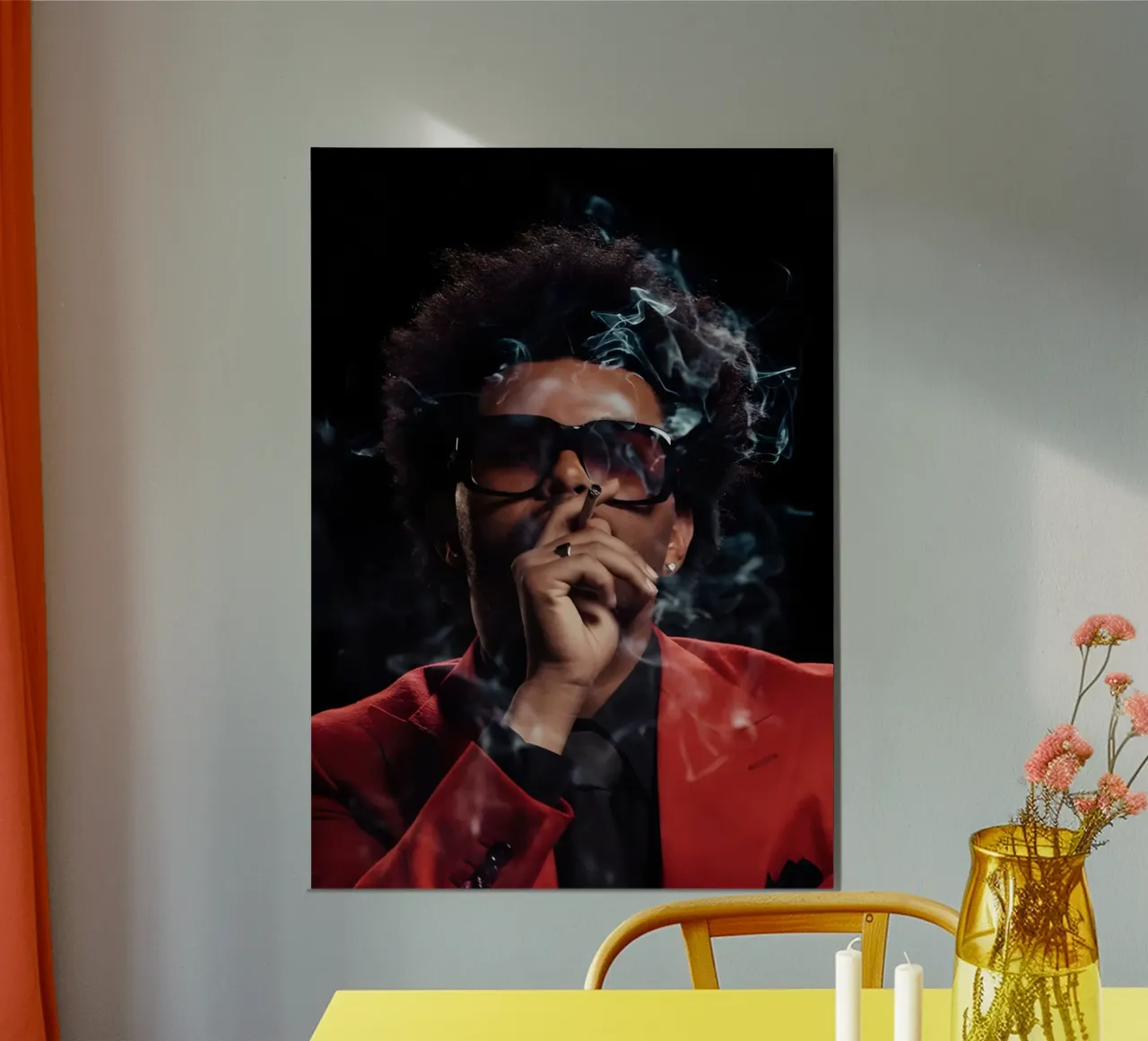 The Weeknd carta hahnemühle da Low poly art