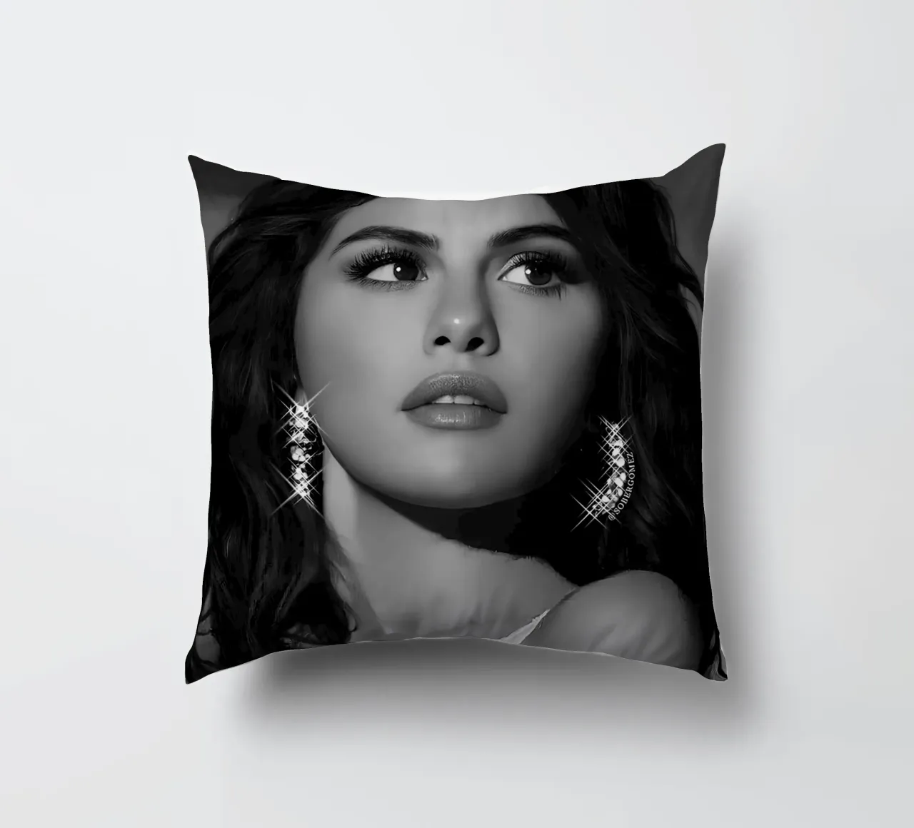 Selena Gomez cuscino da Low poly art