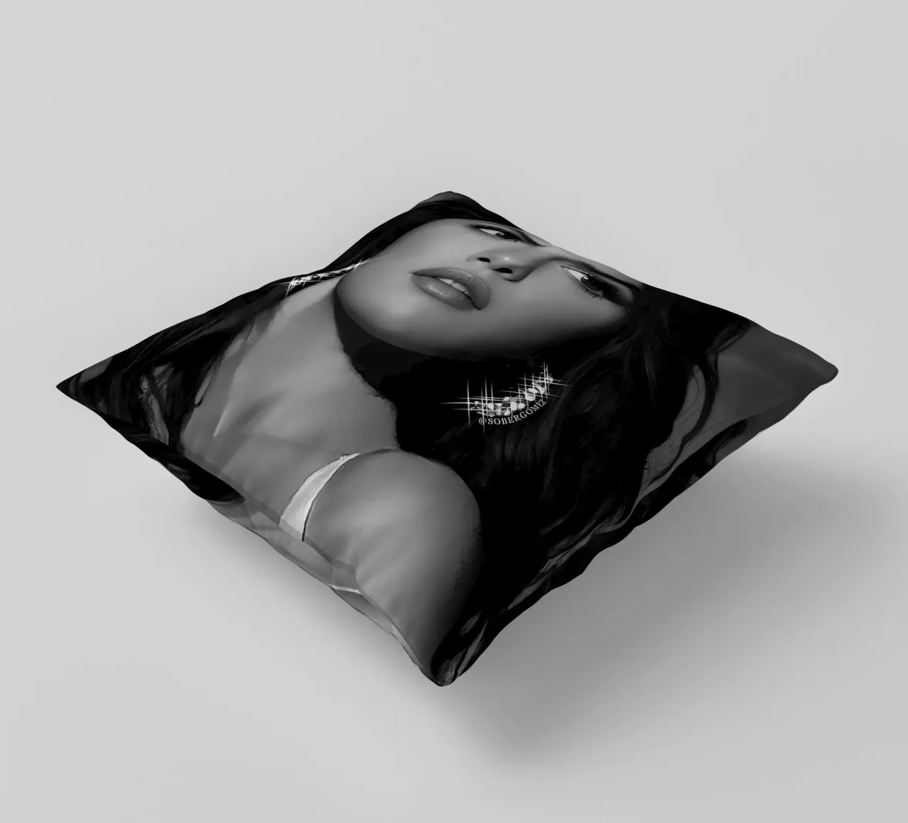 Selena Gomez cuscino da Low poly art