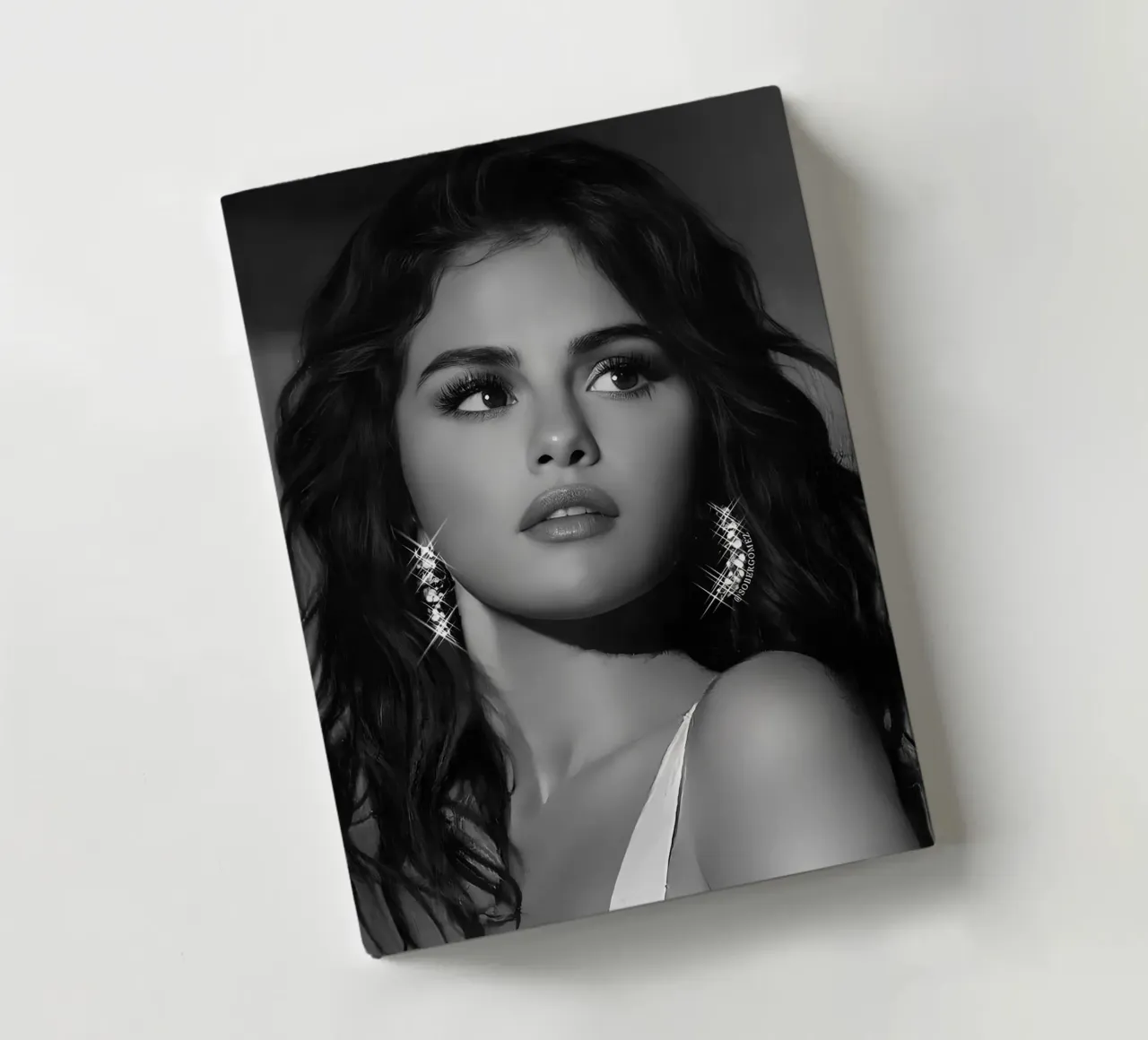 Selena Gomez notebook by Low poly art
