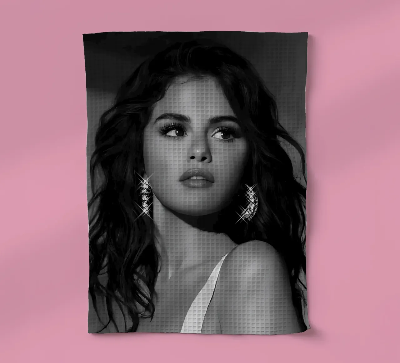Selena Gomez canovaccio da cucina da Low poly art