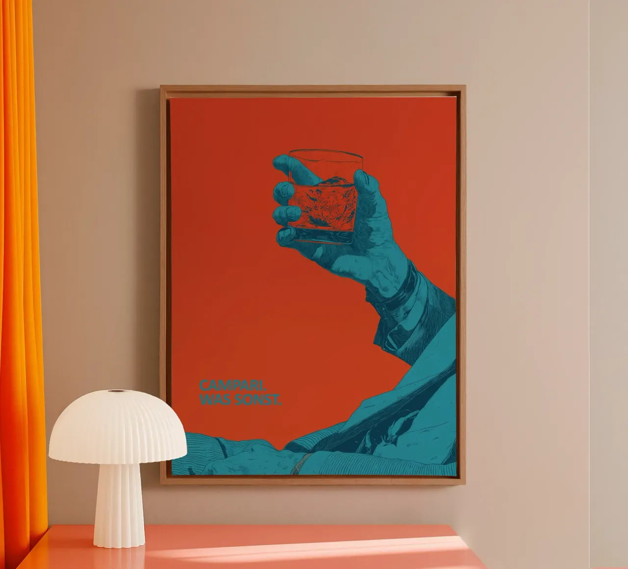 Campari | What else canvas with Floater frame by Autofocus