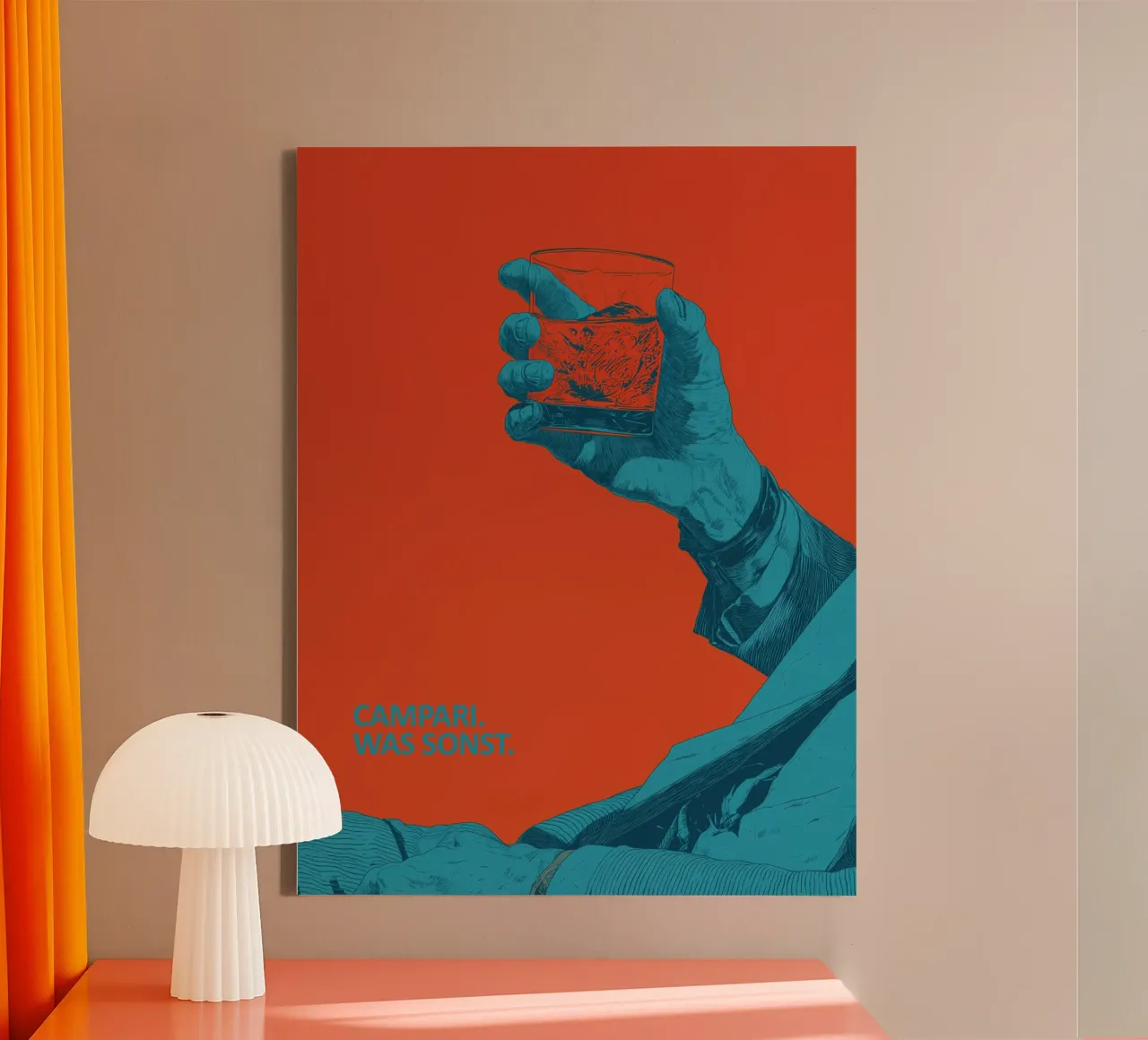 Campari | What else canvas with Floater frame by Autofocus