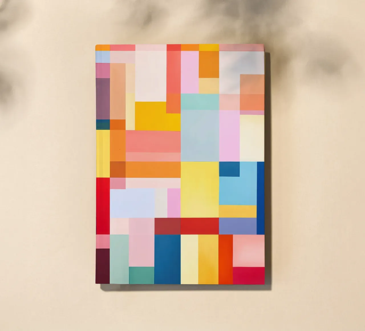 Summery rectangles | Abstract colour field composition notebook by Autofocus