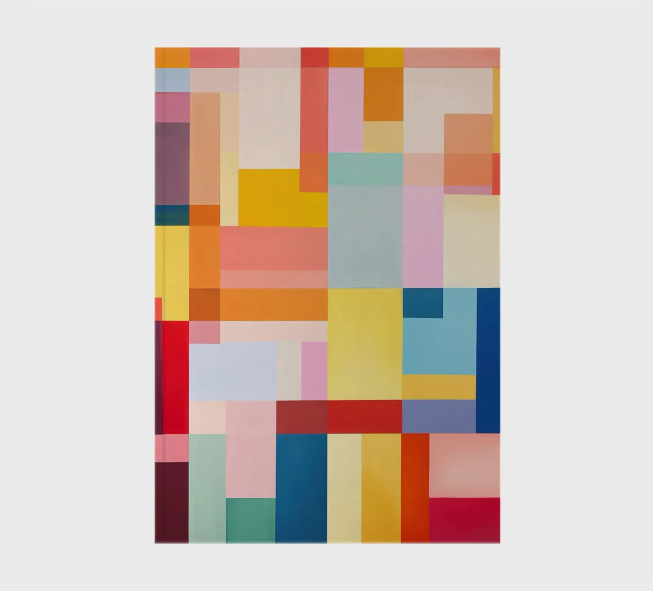 Summery rectangles | Abstract colour field composition notebook by Autofocus