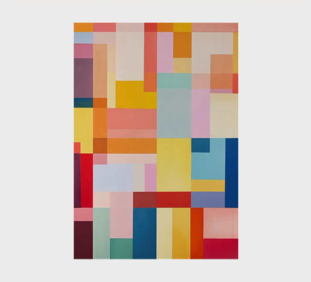 Summery rectangles | Abstract colour field composition notebook by Autofocus
