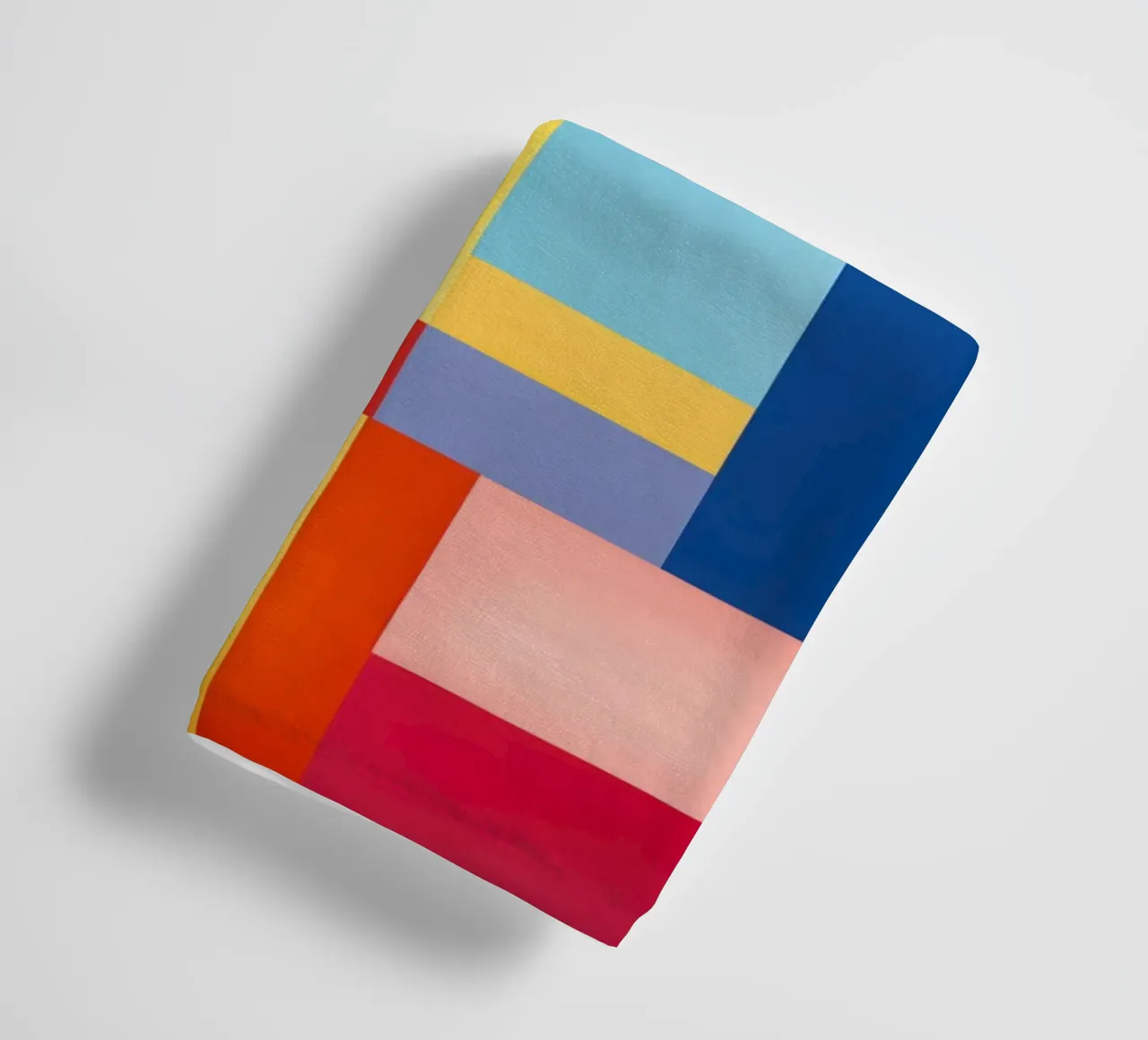 Summery rectangles | Abstract colour field composition towel by Autofocus