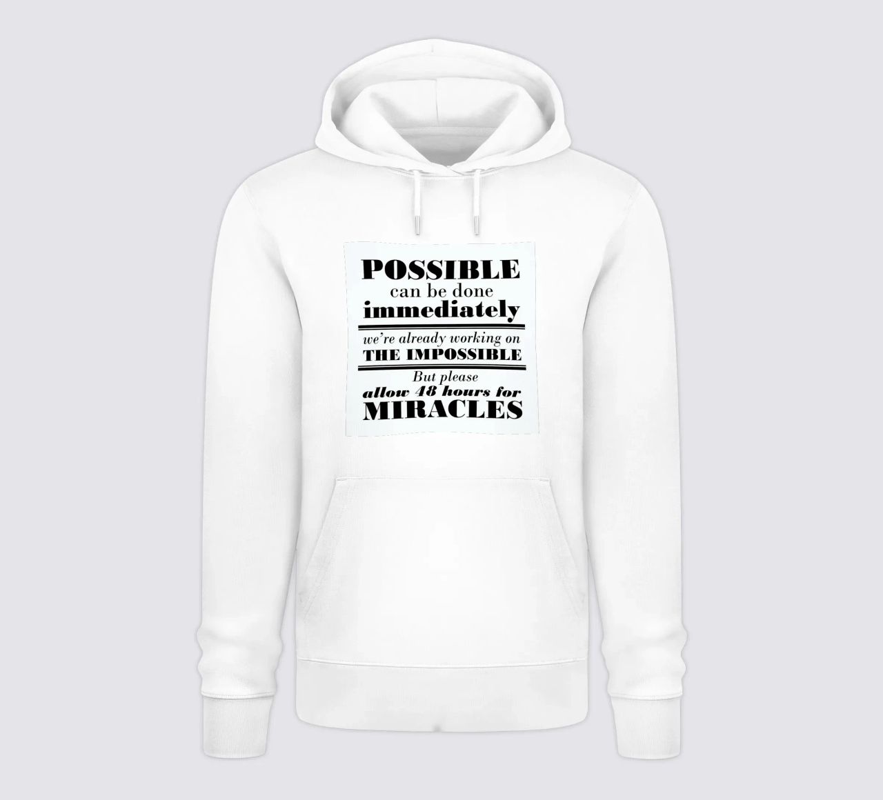 Possible Impossible Miracles felpa con cappuccio da Mr Cup