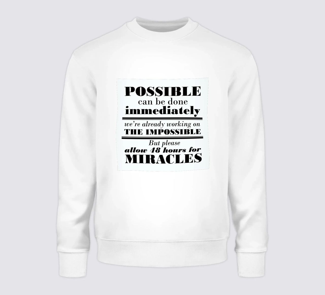 Possible Impossible Miracles felpa da Mr Cup