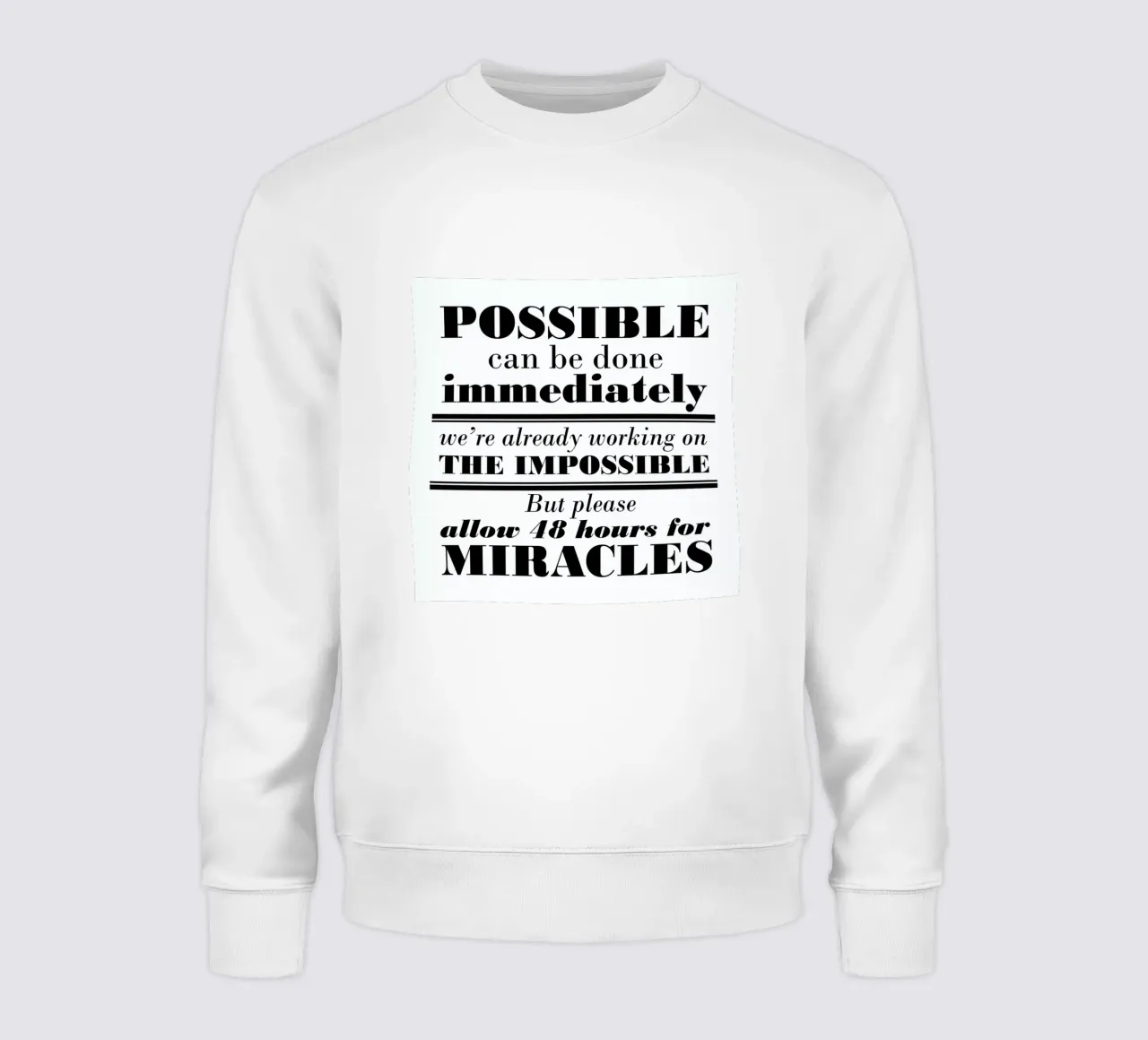 Possible Impossible Miracles felpa da Mr Cup