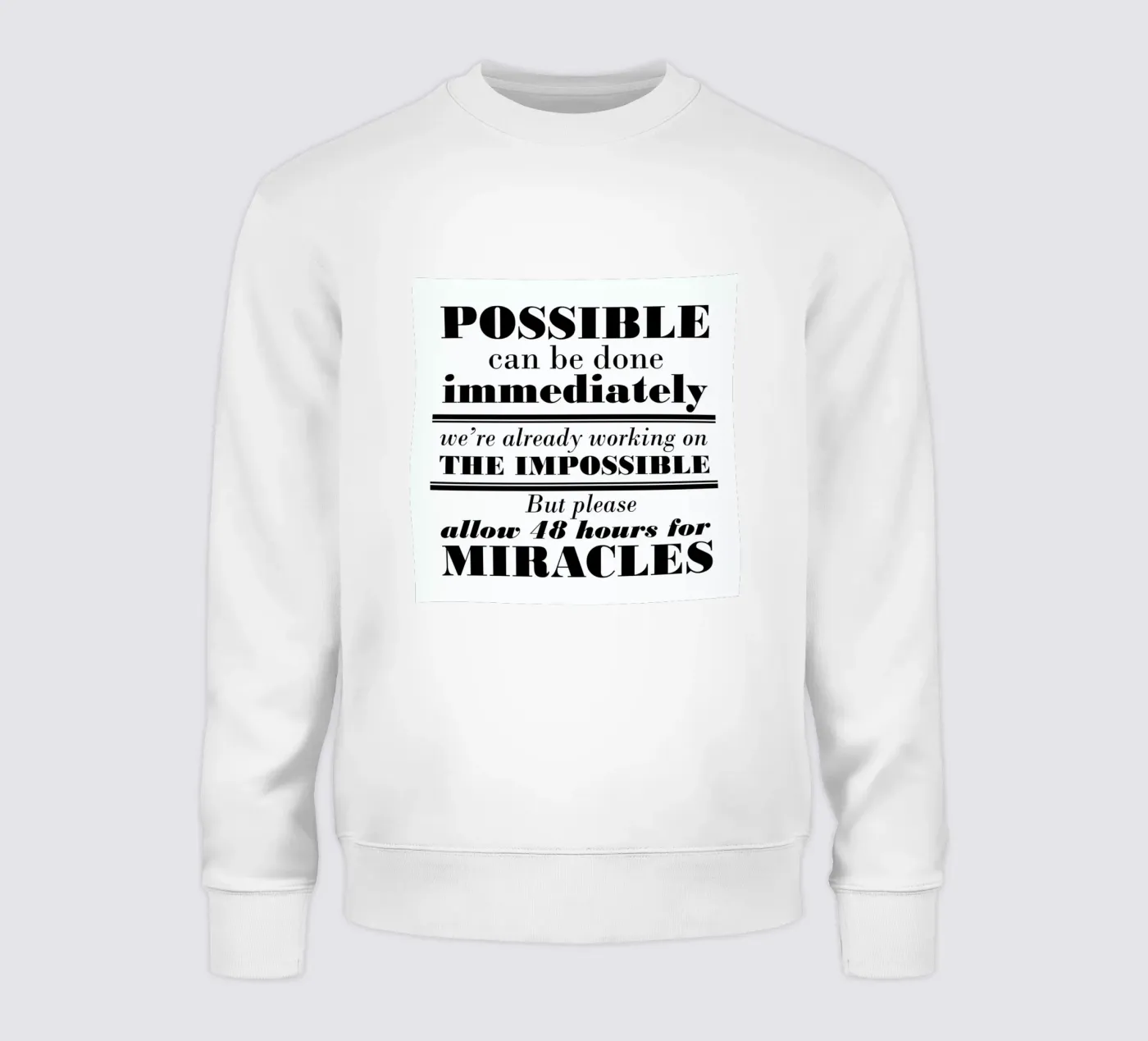 Possible Impossible Miracles felpa da Mr Cup