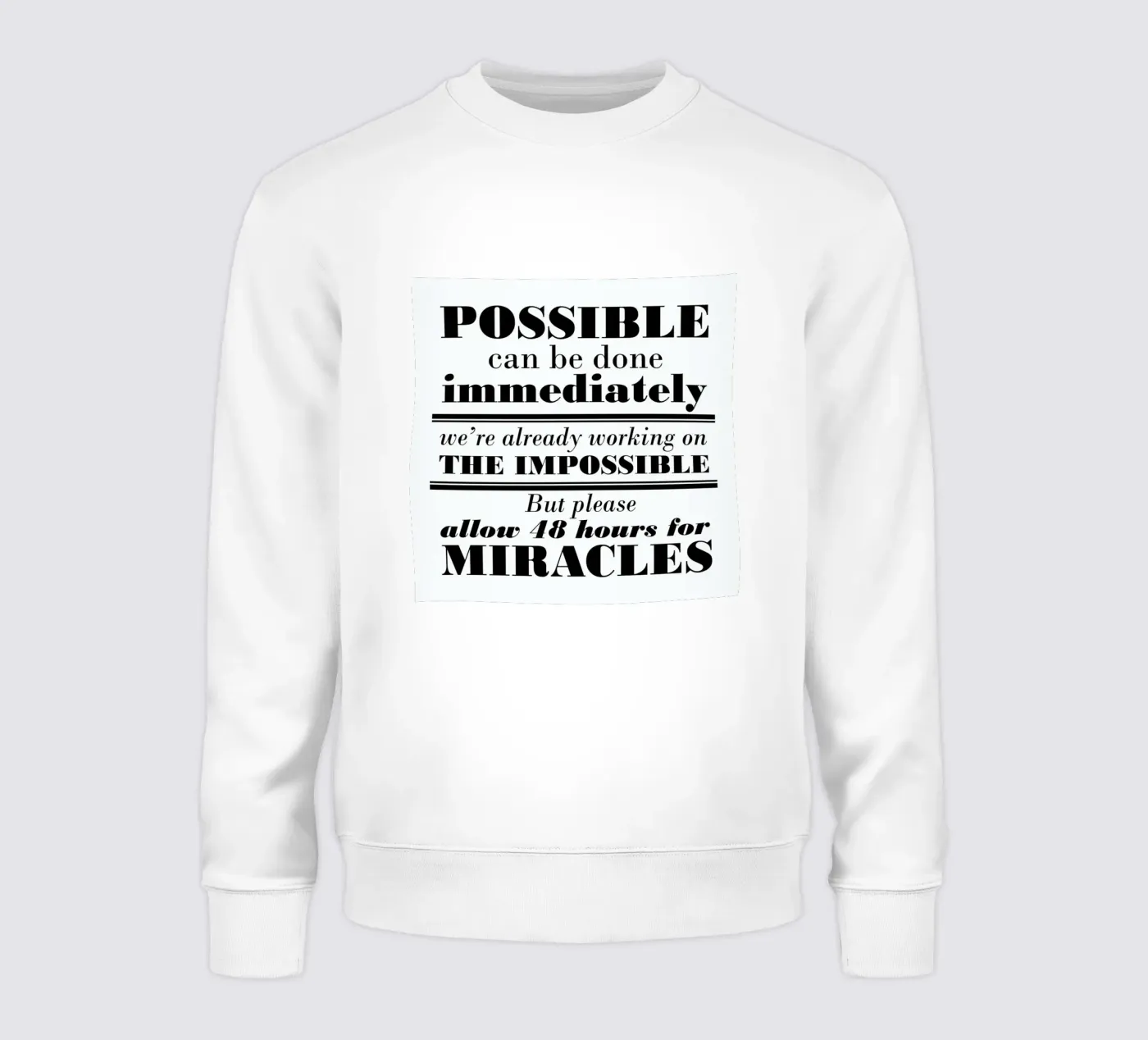 Possible Impossible Miracles felpa da Mr Cup
