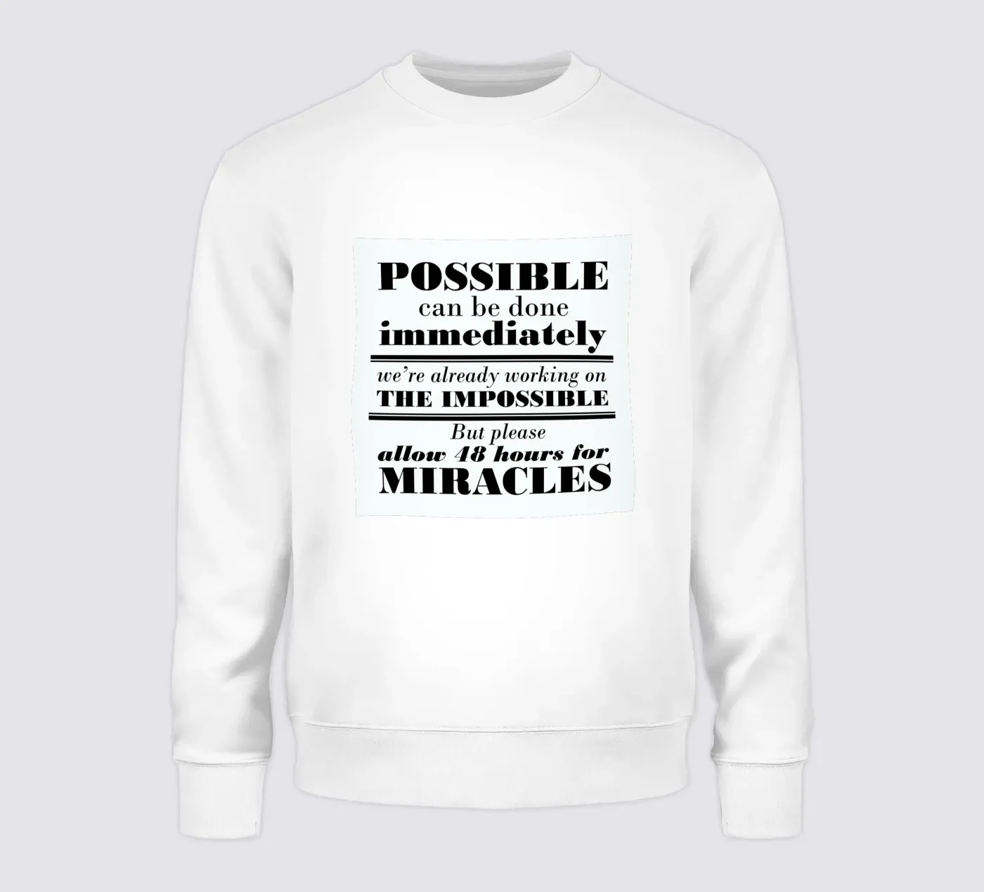 Possible Impossible Miracles felpa da Mr Cup