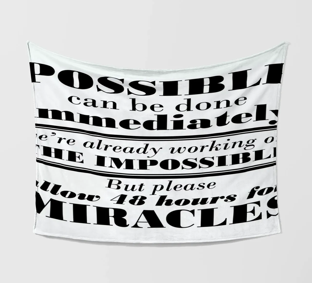 Possible Impossible Miracles Fleecedecke von Mr Cup