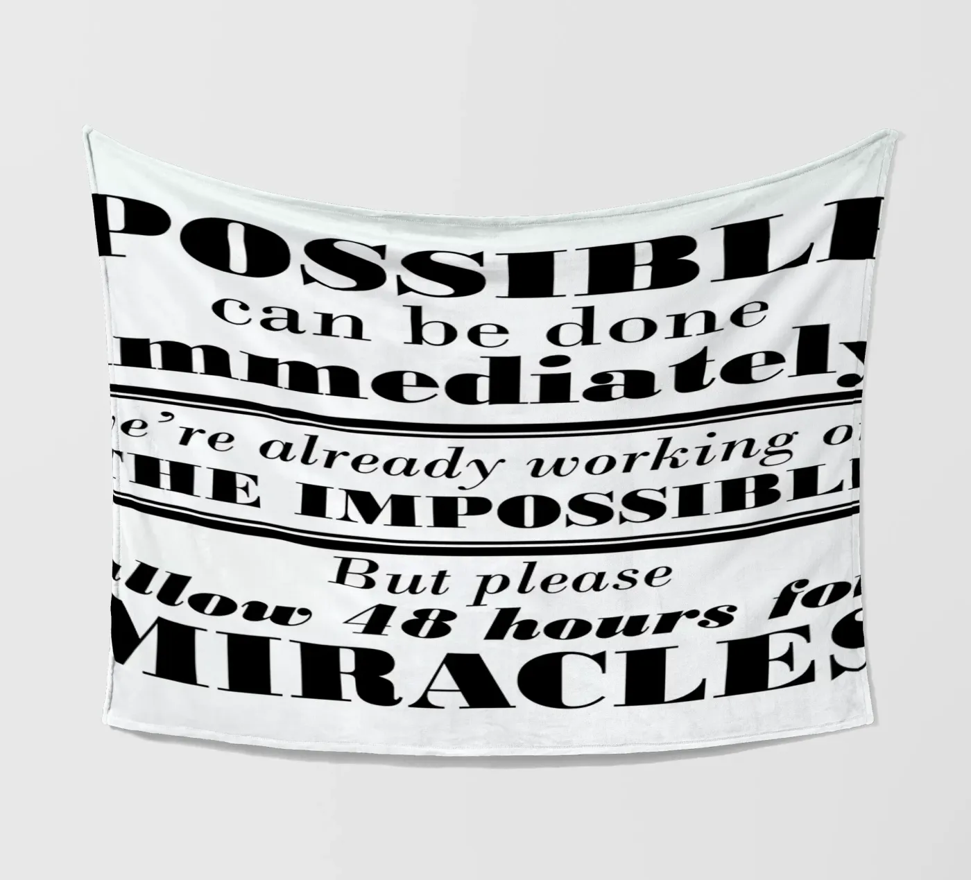 Possible Impossible Miracles plaid polaire de Mr Cup