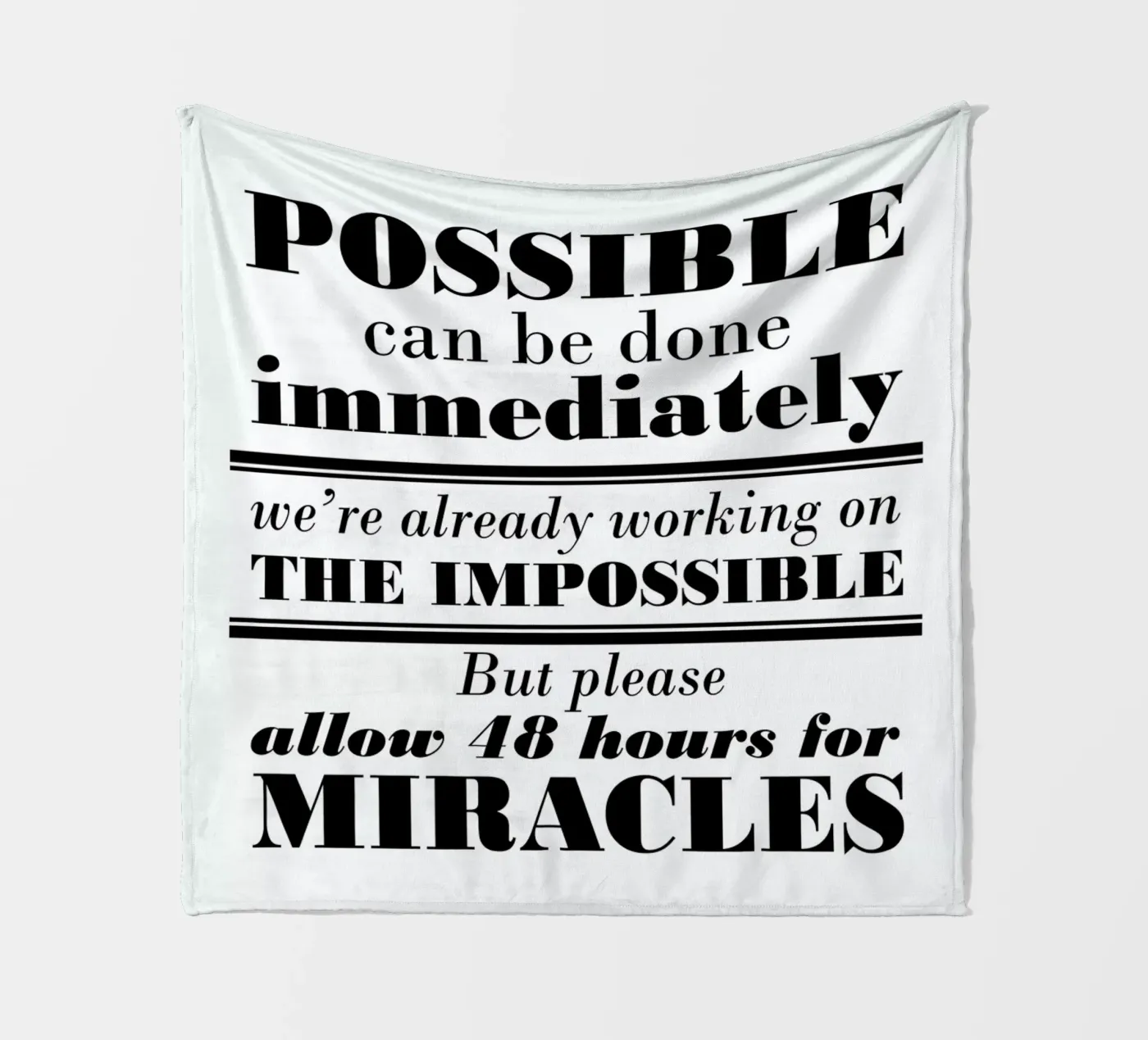 Possible Impossible Miracles plaid polaire de Mr Cup