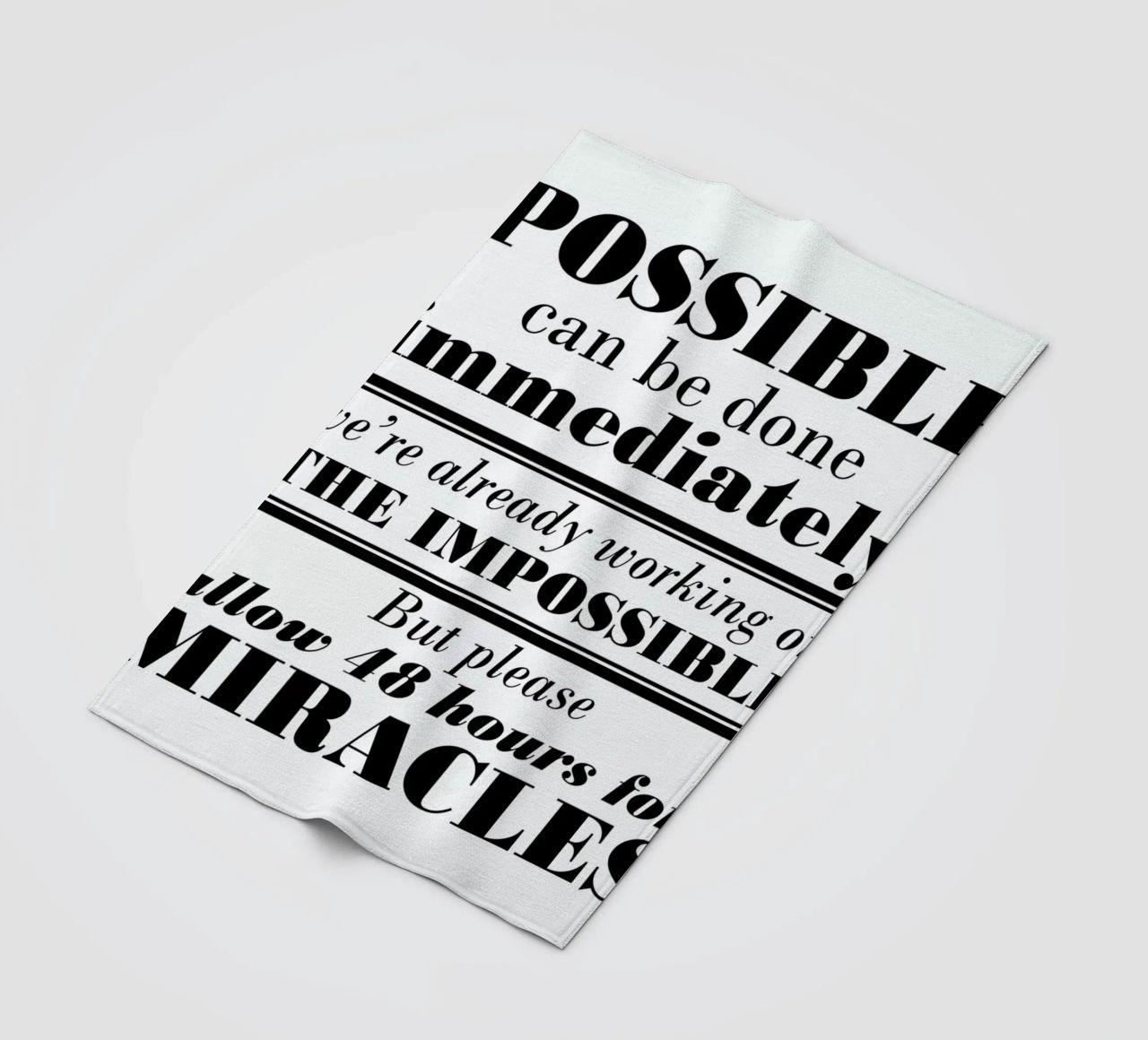 Possible Impossible Miracles coperta in pile da Mr Cup