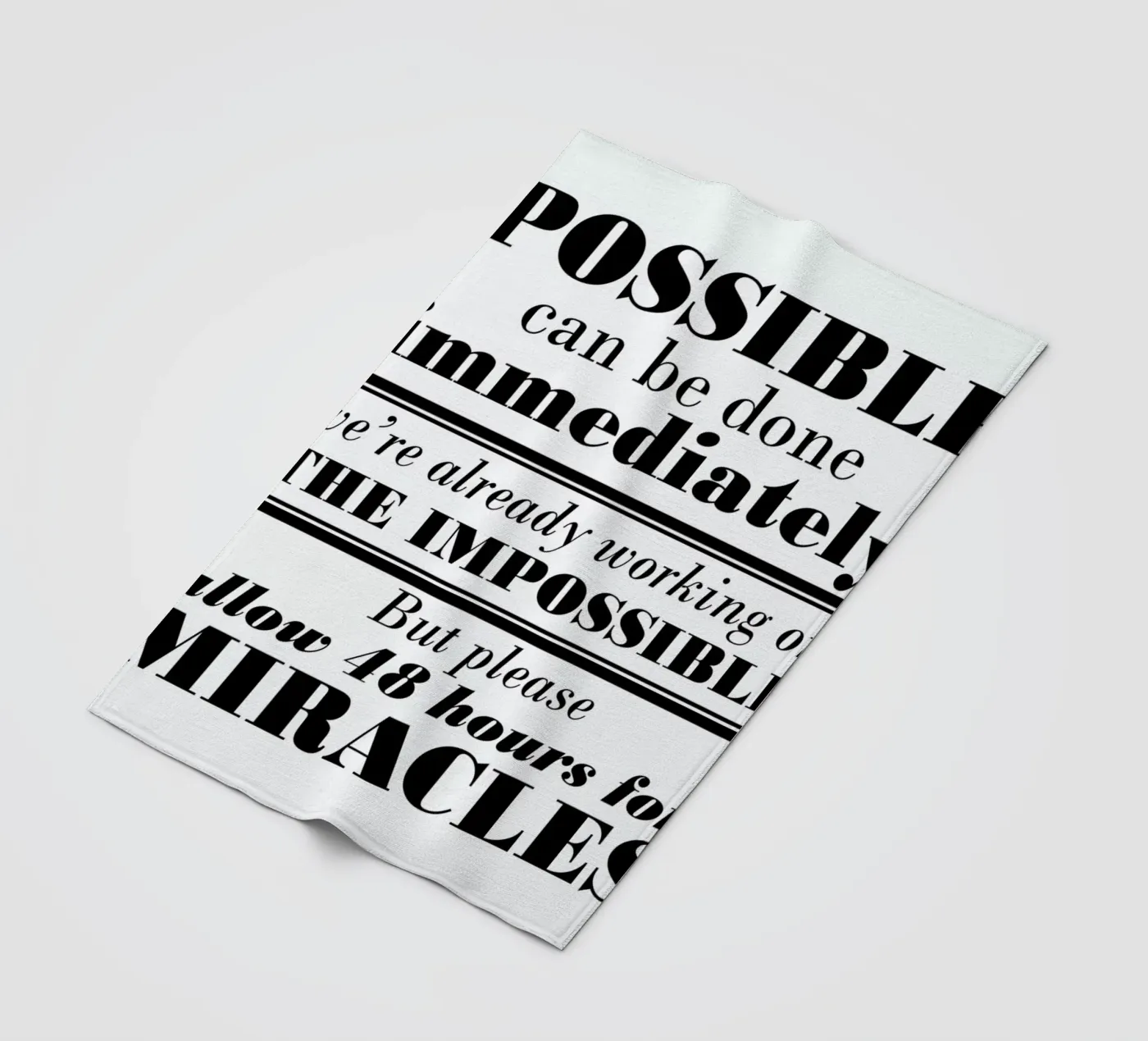 Possible Impossible Miracles plaid polaire de Mr Cup