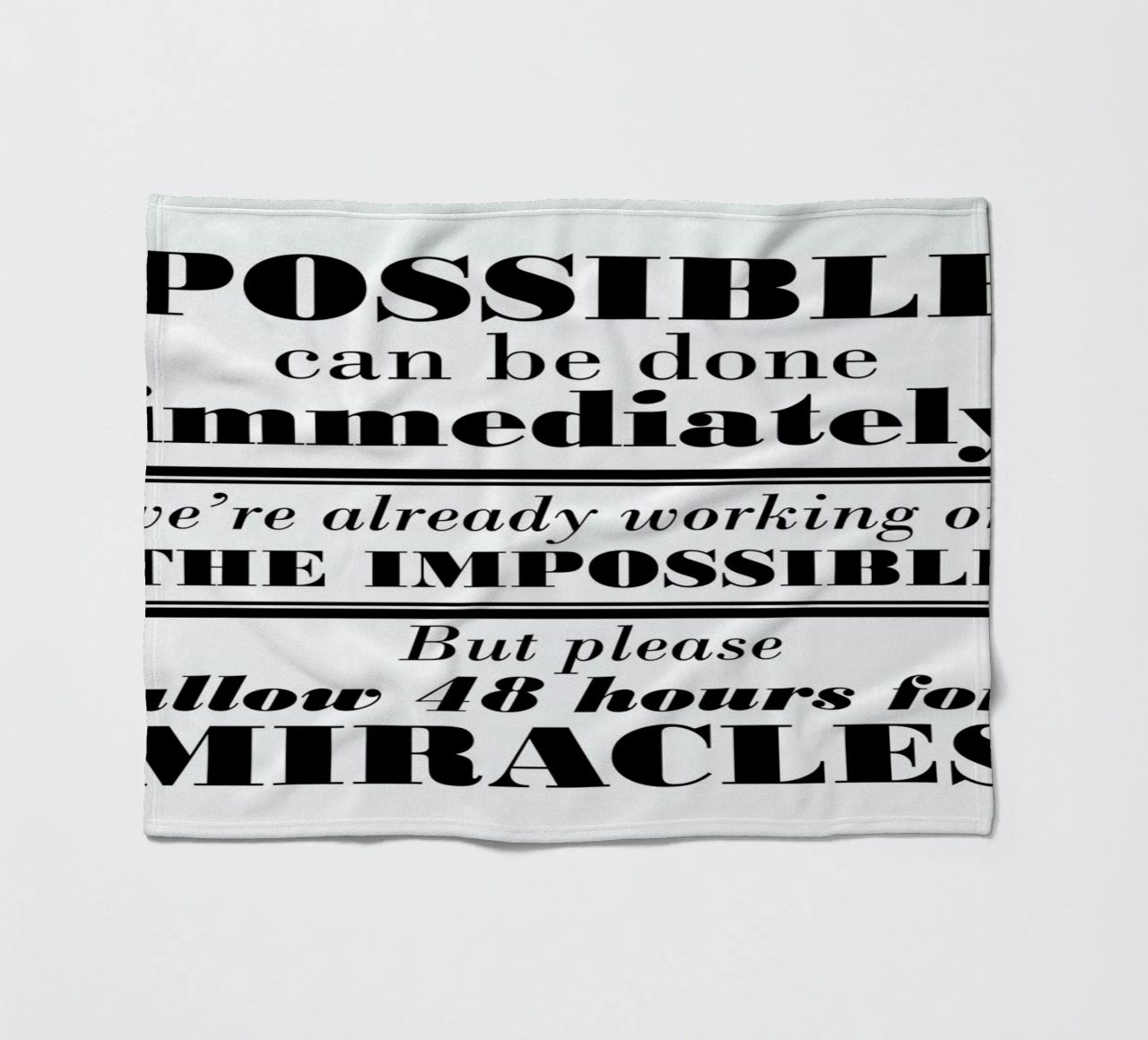 Possible Impossible Miracles coperta in pile da Mr Cup
