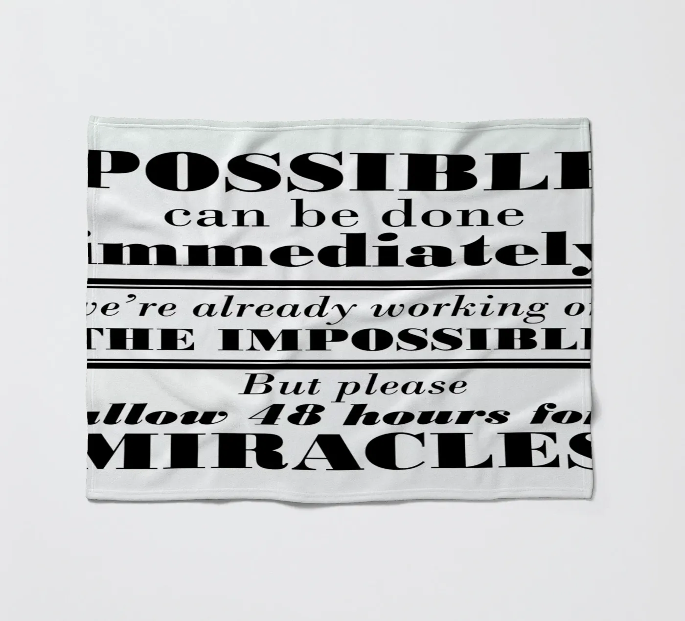 Possible Impossible Miracles plaid polaire de Mr Cup