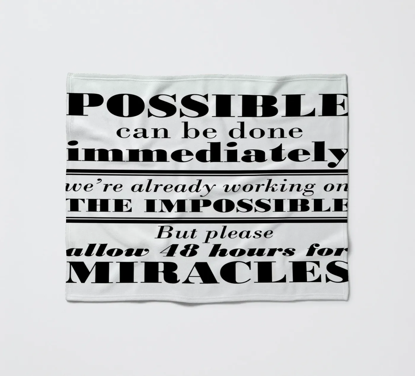 Possible Impossible Miracles plaid polaire de Mr Cup