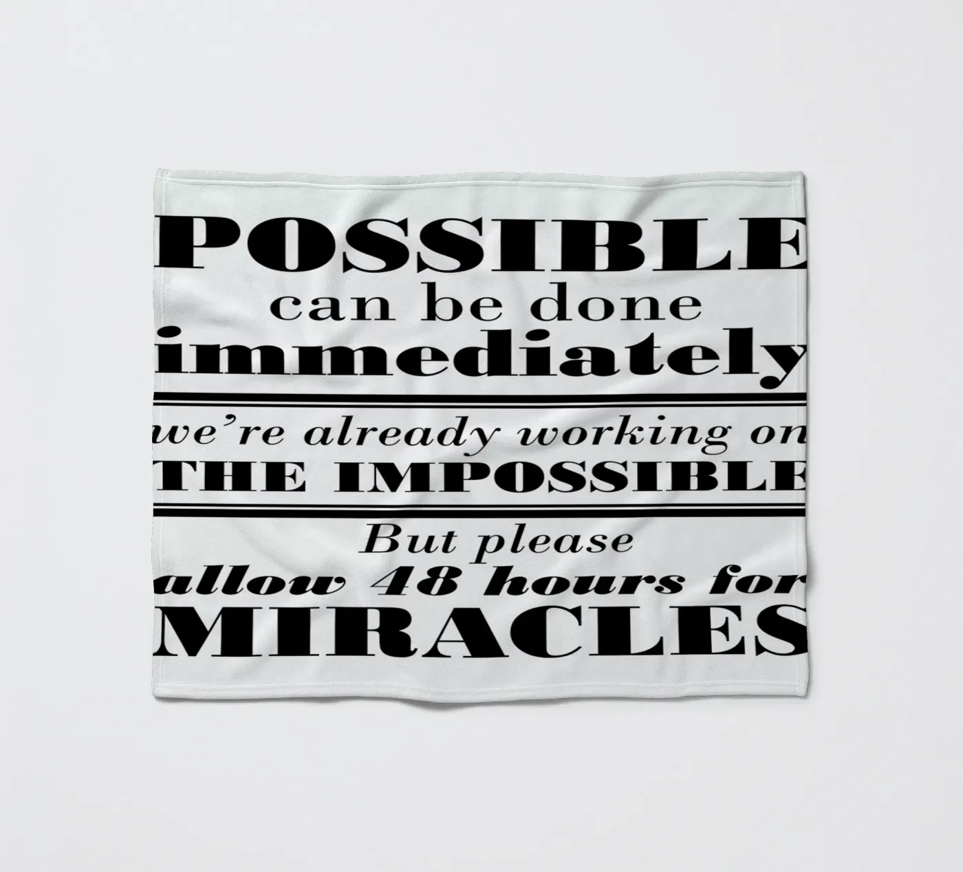 Possible Impossible Miracles plaid polaire de Mr Cup