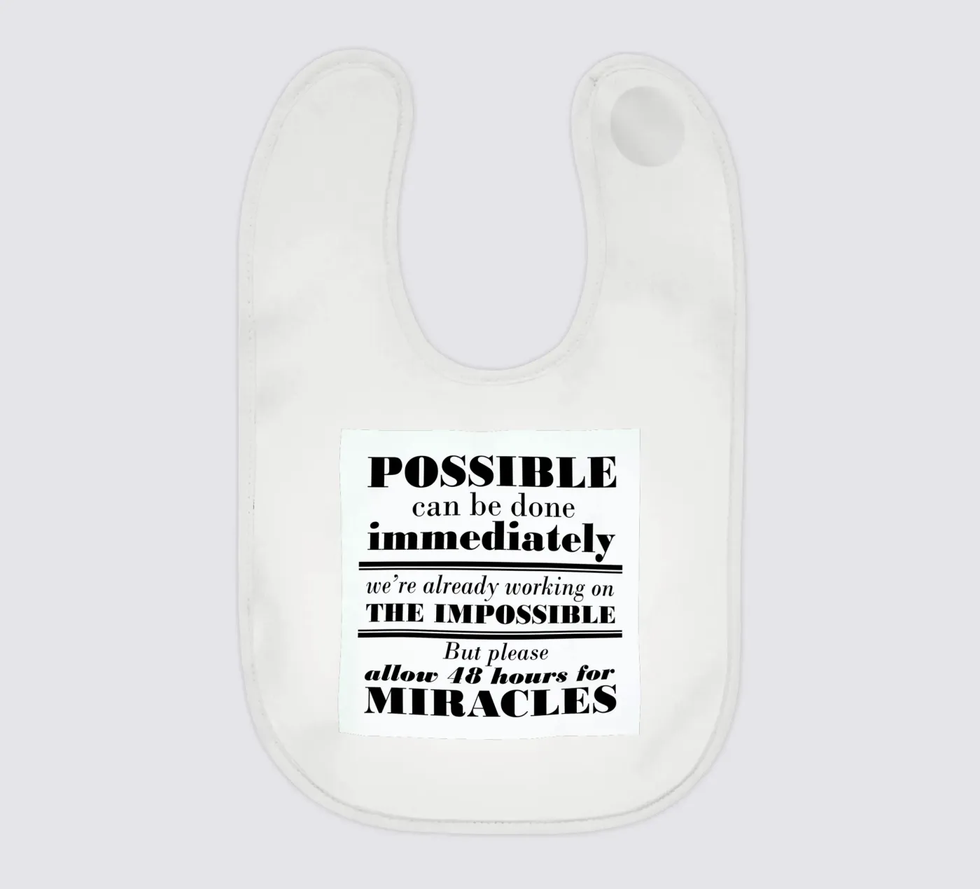 Possible Impossible Miracles Babylätzchen von Mr Cup