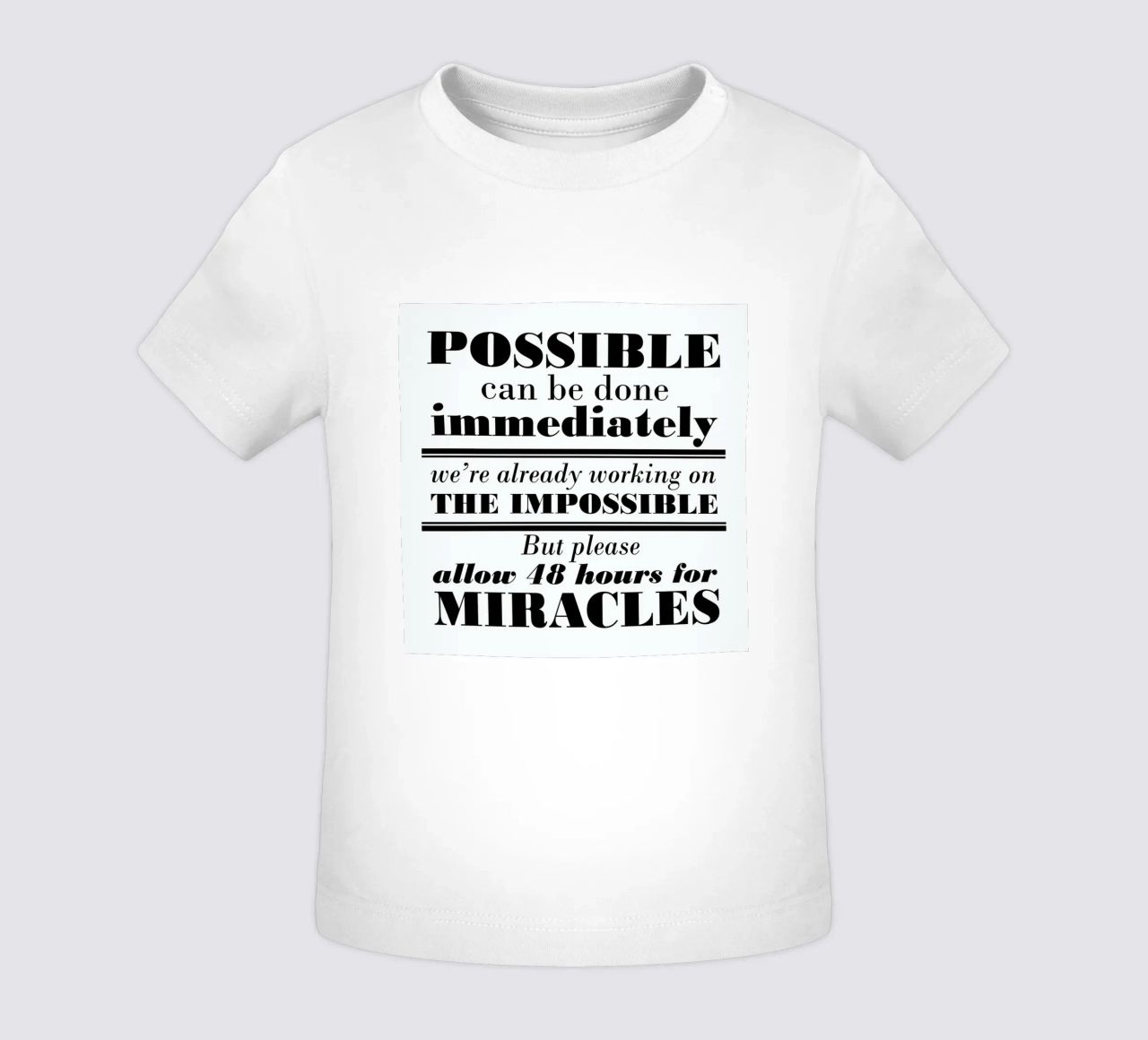 Possible Impossible Miracles maglietta neonato da Mr Cup