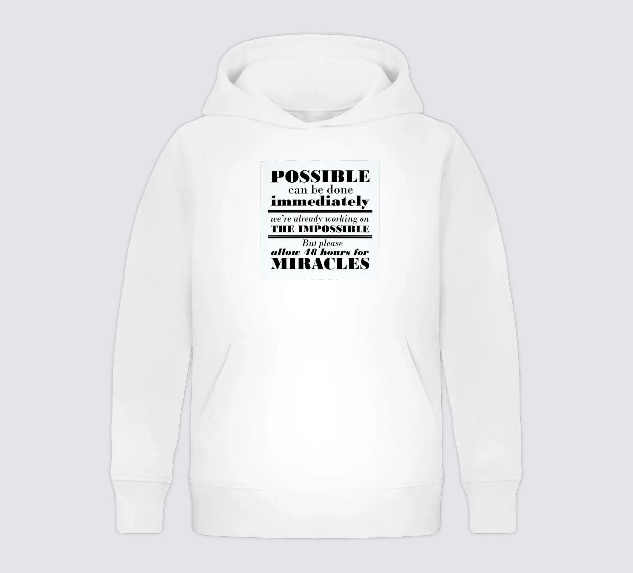 Possible Impossible Miracles felpa bambino con cappuccio da Mr Cup