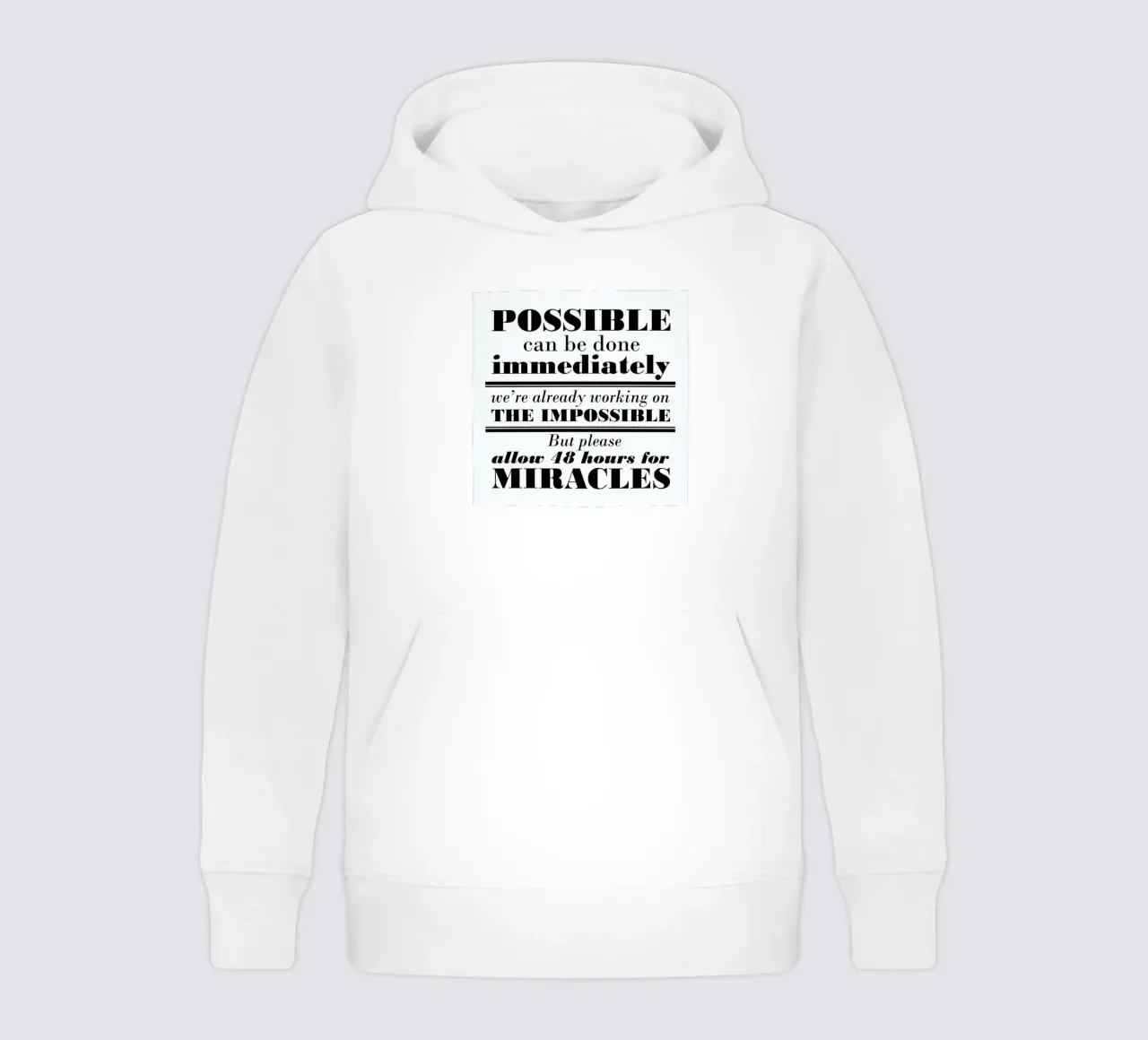 Possible Impossible Miracles felpa bambino con cappuccio da Mr Cup