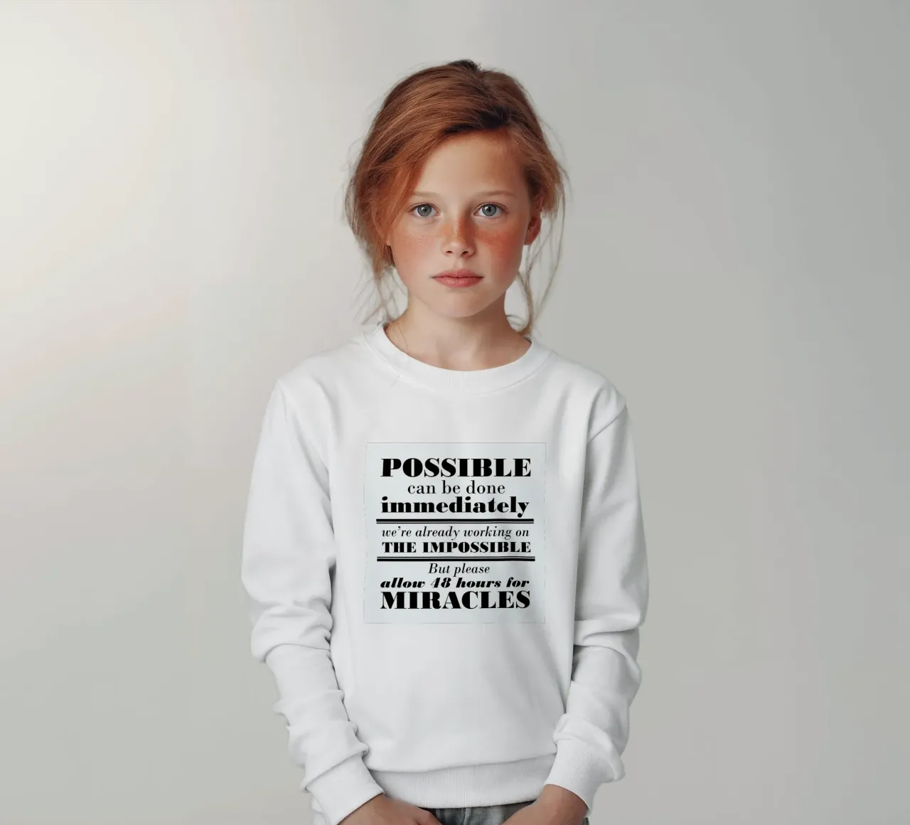 Possible Impossible Miracles Kinder Sweatshirt von Mr Cup