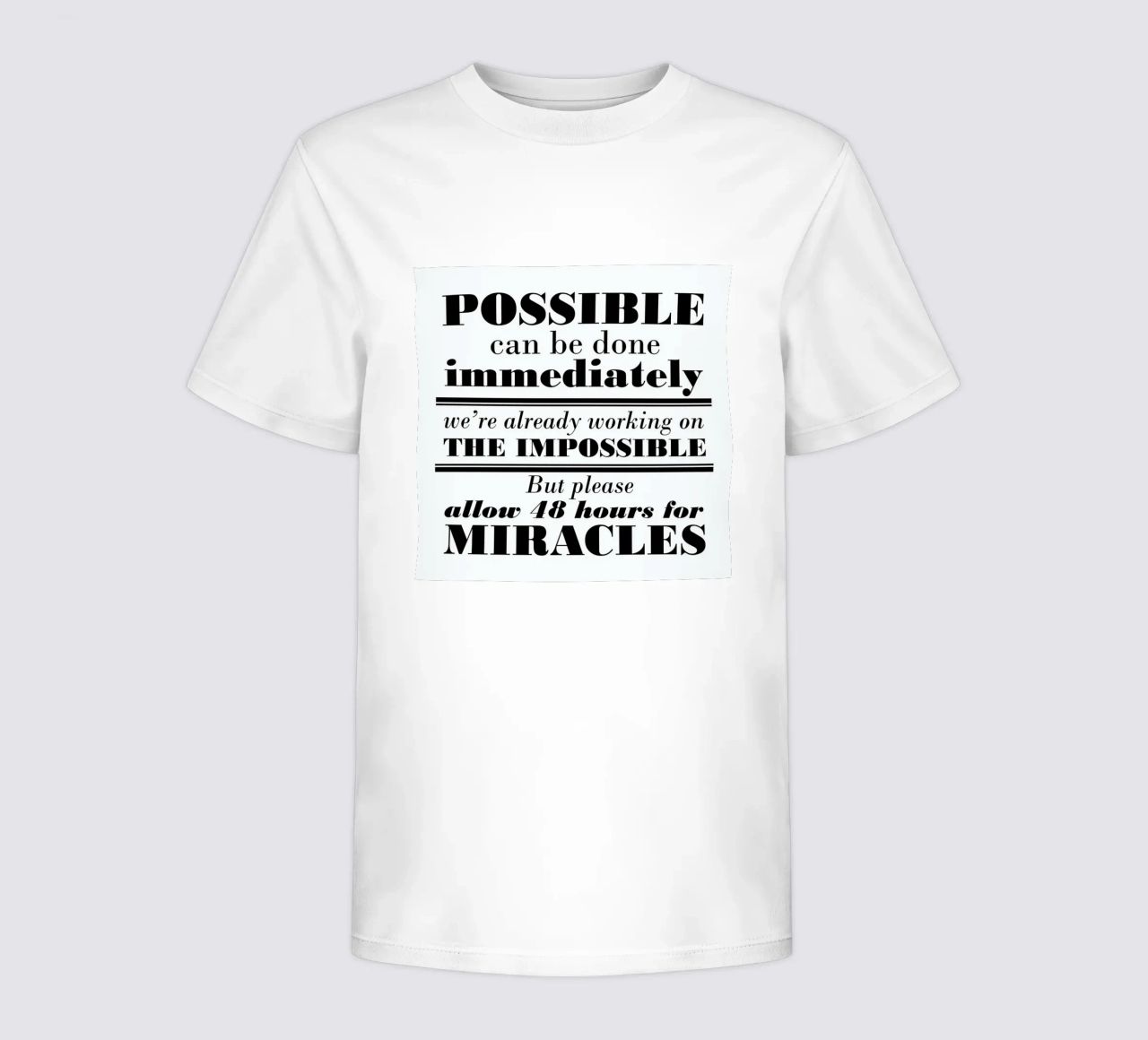 Possible Impossible Miracles t-shirt bambini da Mr Cup