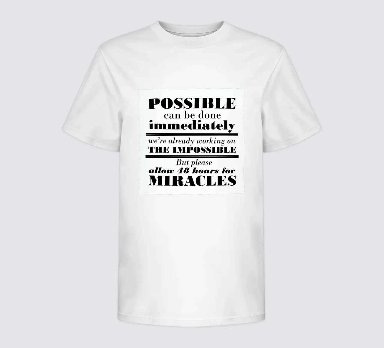Possible Impossible Miracles Kinder T-Shirt von Mr Cup