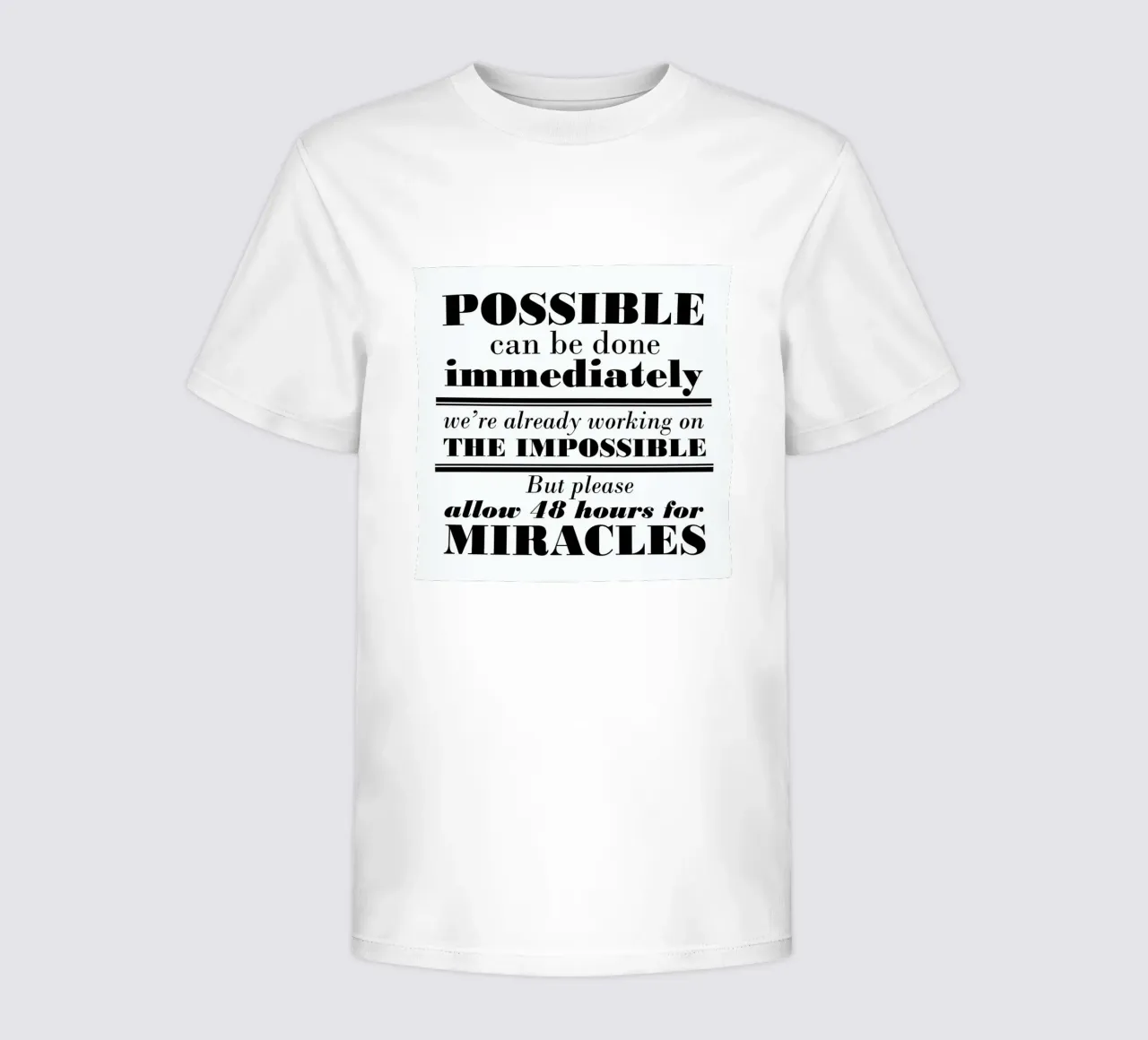 Possible Impossible Miracles t-shirt bambini da Mr Cup
