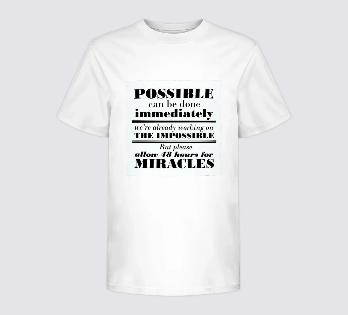 Possible Impossible Miracles t-shirt bambini da Mr Cup