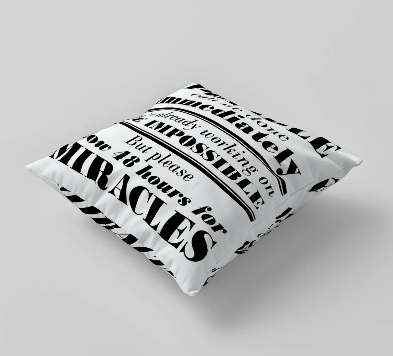 Possible Impossible Miracles cuscino da Mr Cup