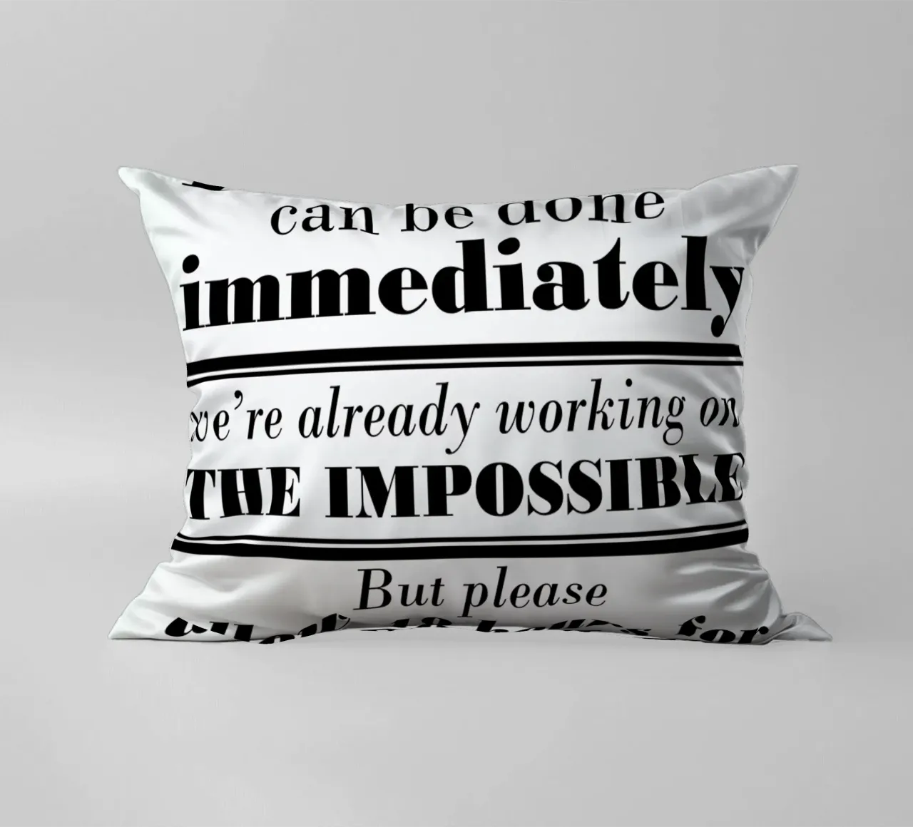 Possible Impossible Miracles cojín de Mr Cup