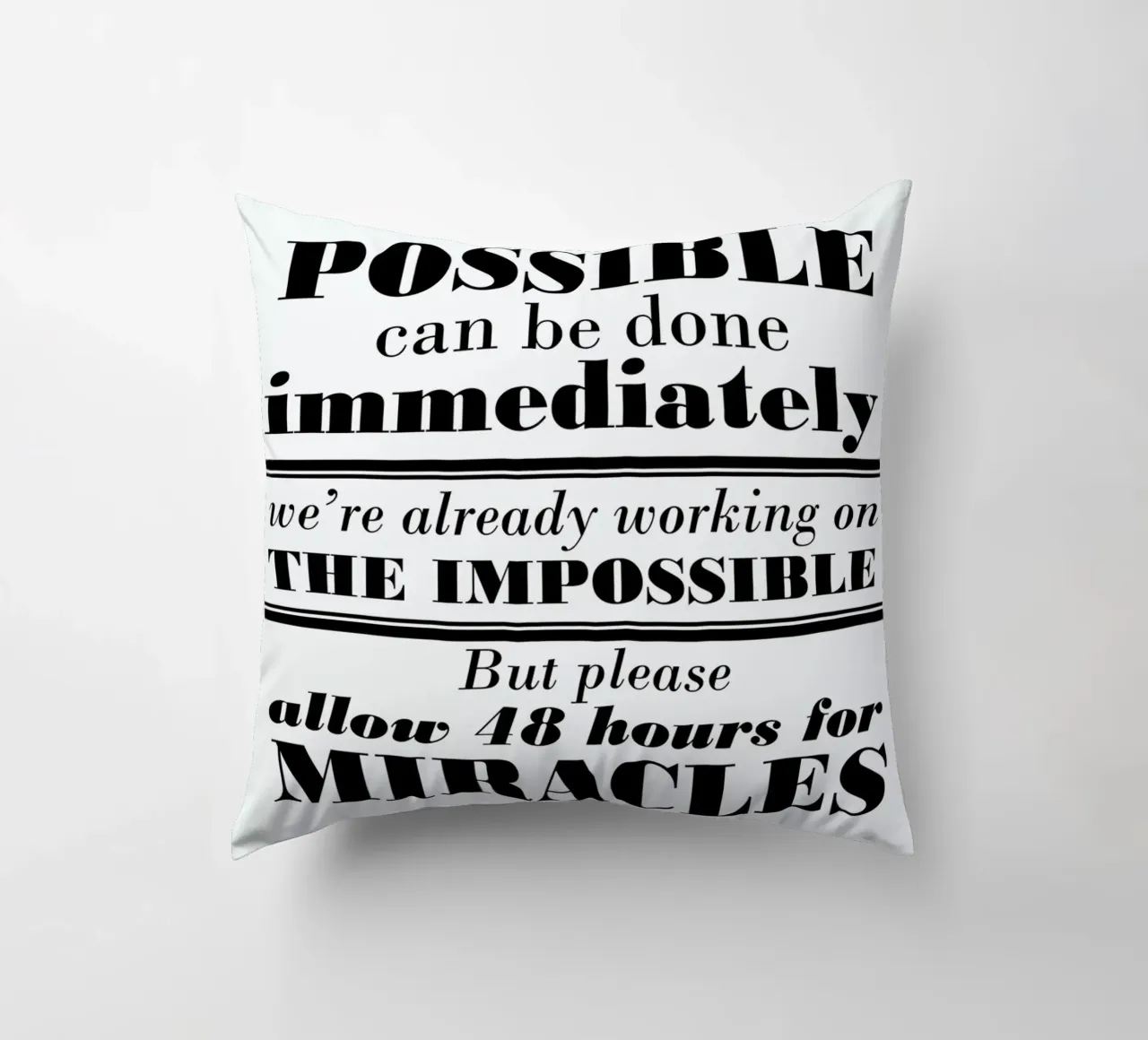 Possible Impossible Miracles cuscino da Mr Cup