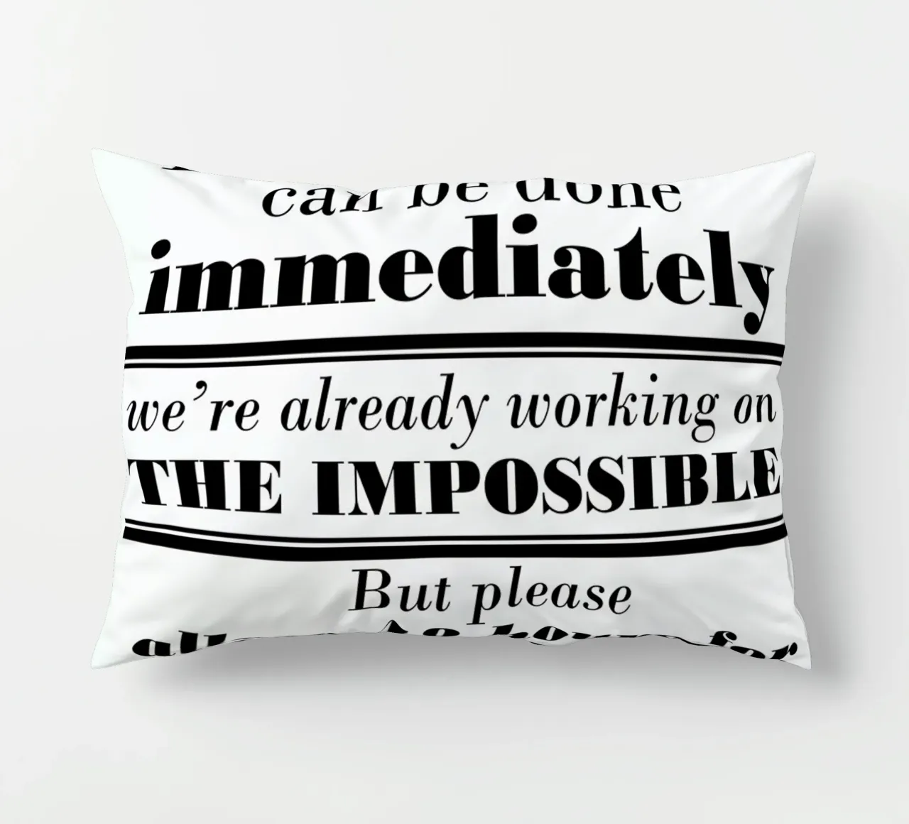 Possible Impossible Miracles cuscino da Mr Cup