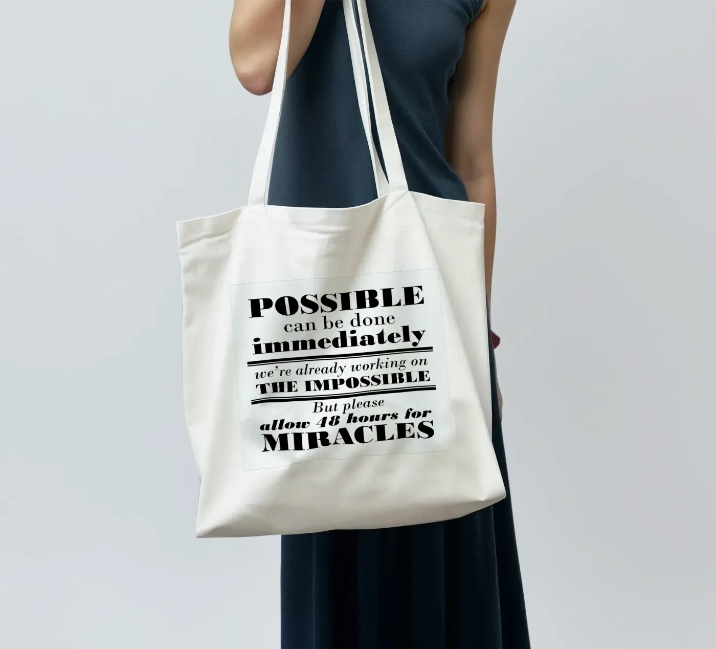 Possible Impossible Miracles tote bag by Mr Cup