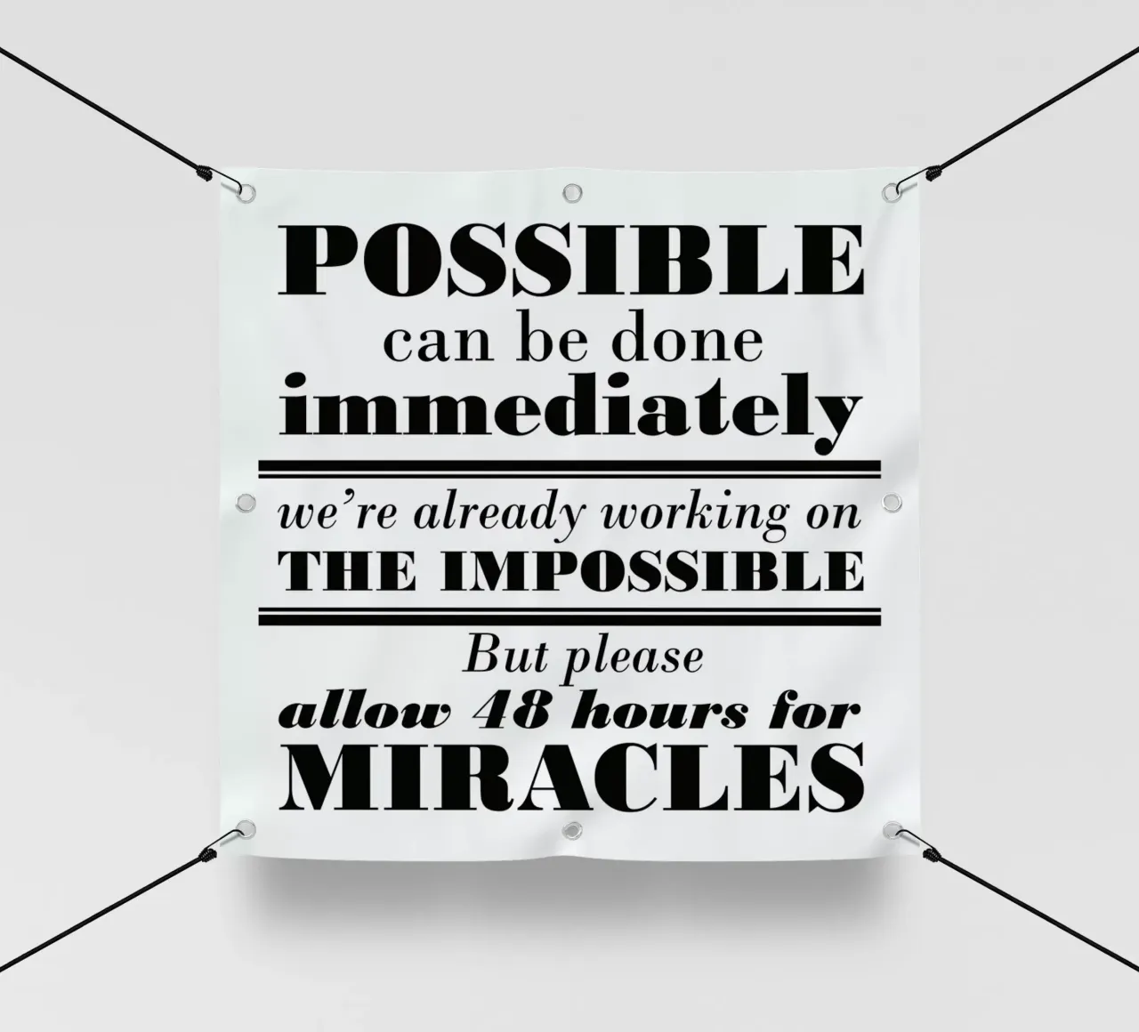 Possible Impossible Miracles telo in pvc da Mr Cup