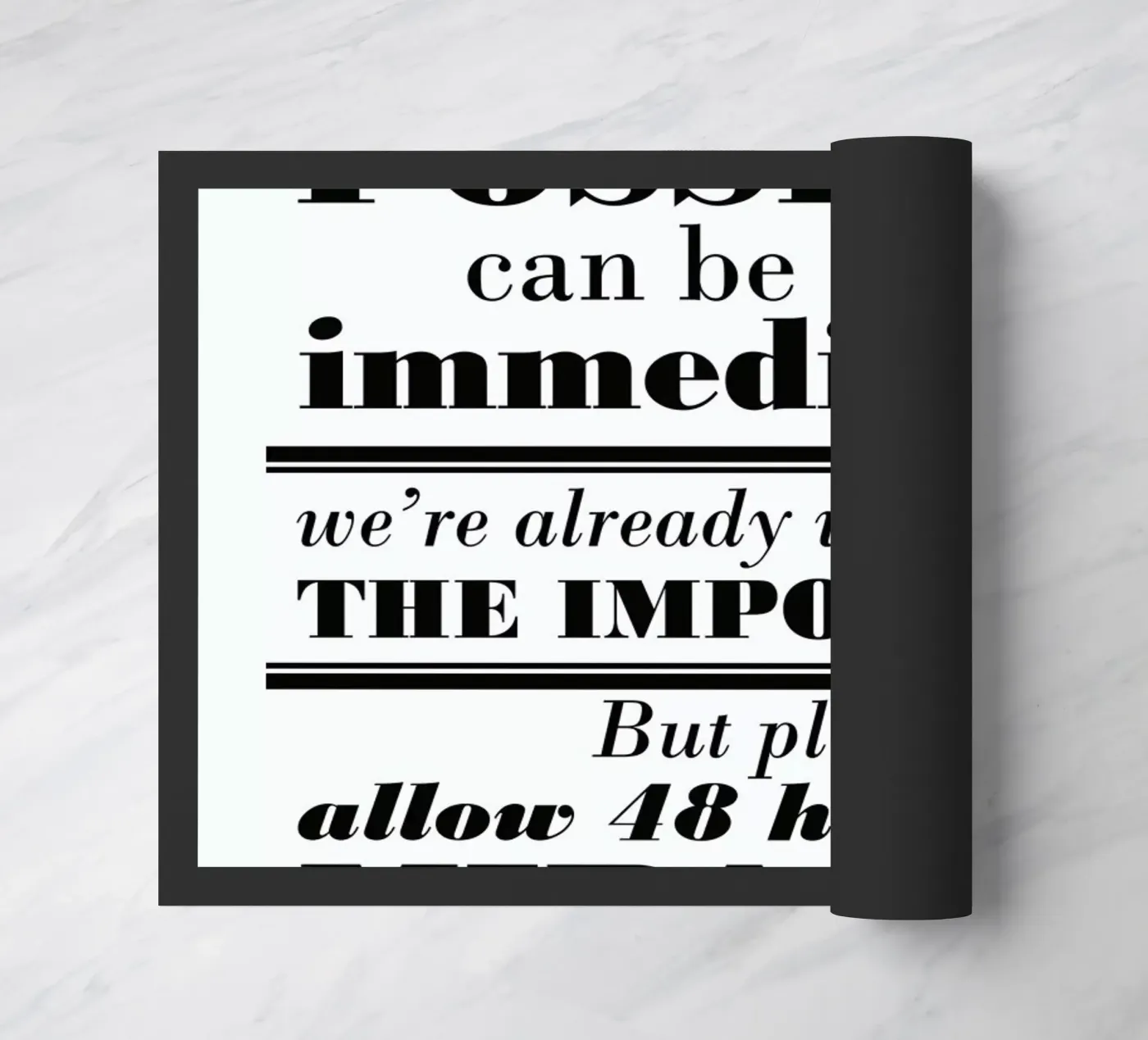 Possible Impossible Miracles Fußmatte von Mr Cup