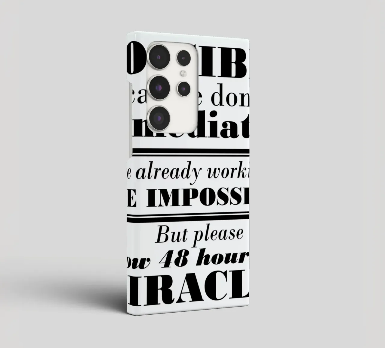 Possible Impossible Miracles cover samsung da Mr Cup