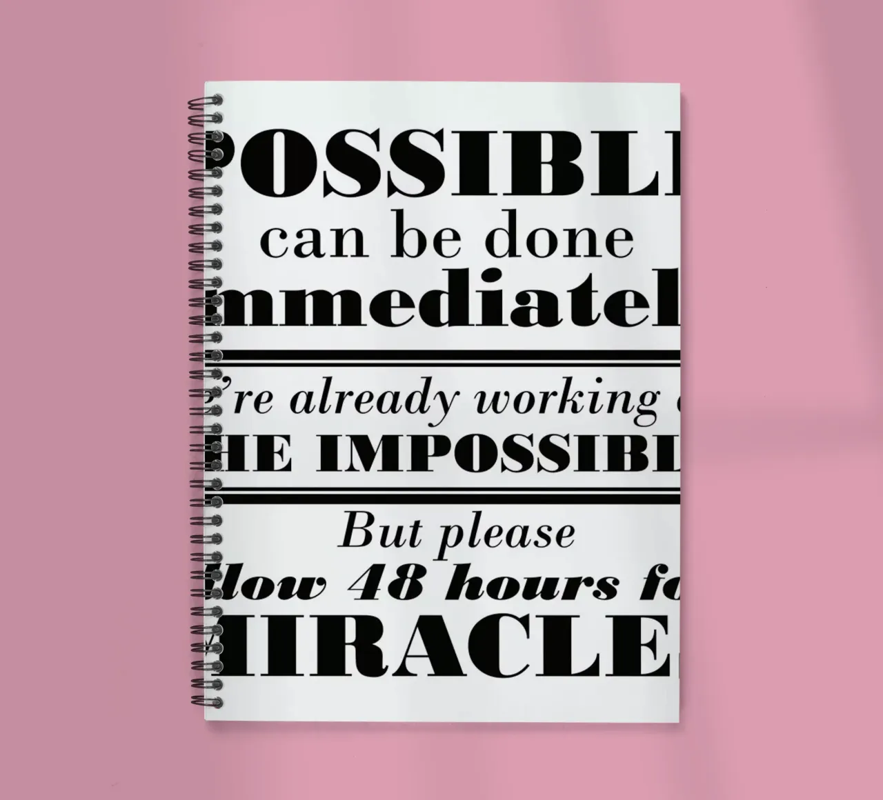 Possible Impossible Miracles Ringbuch von Mr Cup