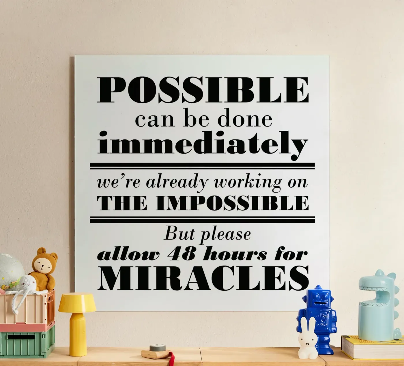 Possible Impossible Miracles acryl van Mr Cup