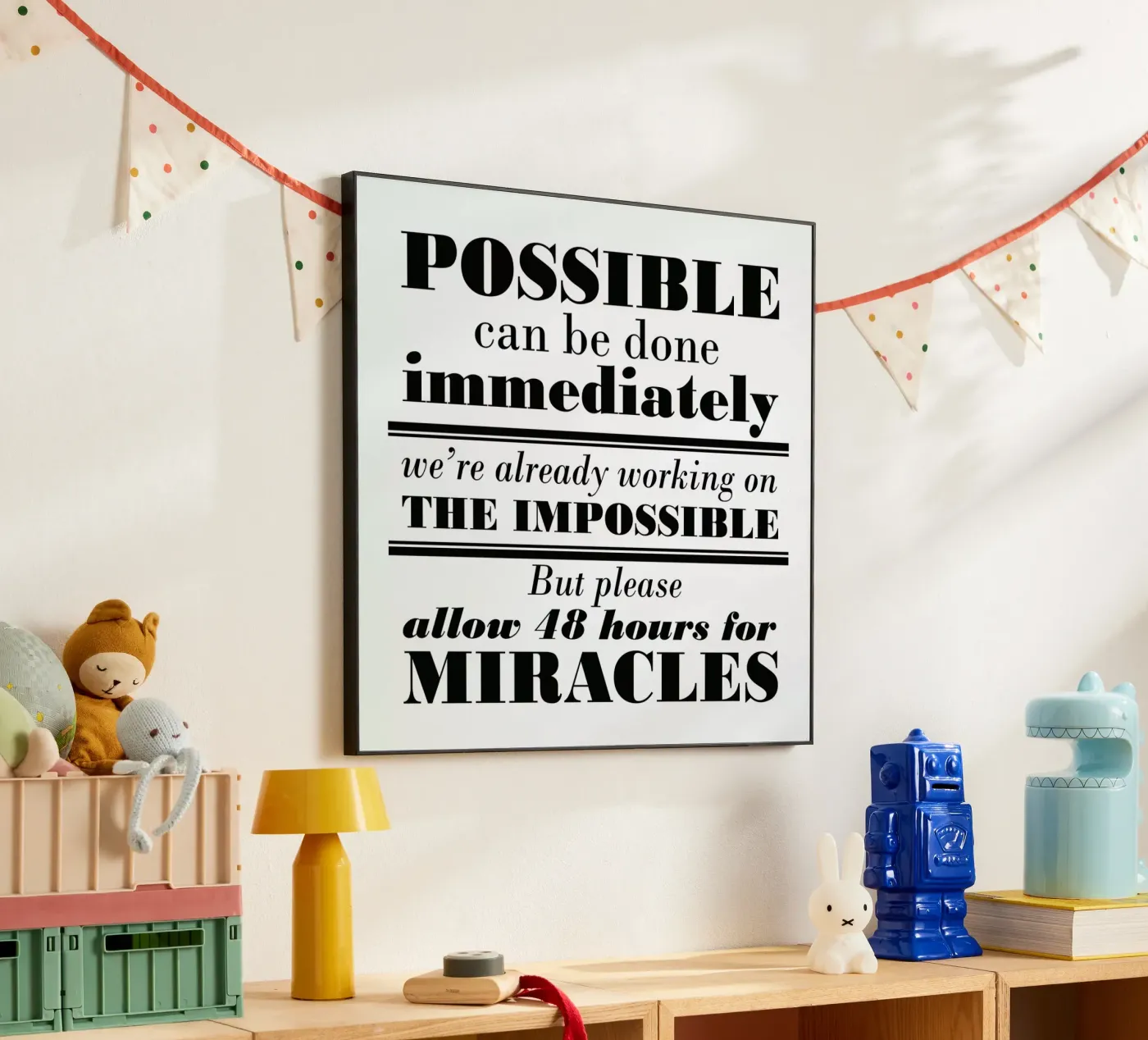 Possible Impossible Miracles alluminio dibond da Mr Cup