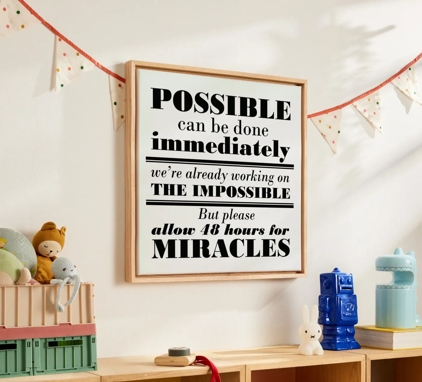 Possible Impossible Miracles canvas van Mr Cup