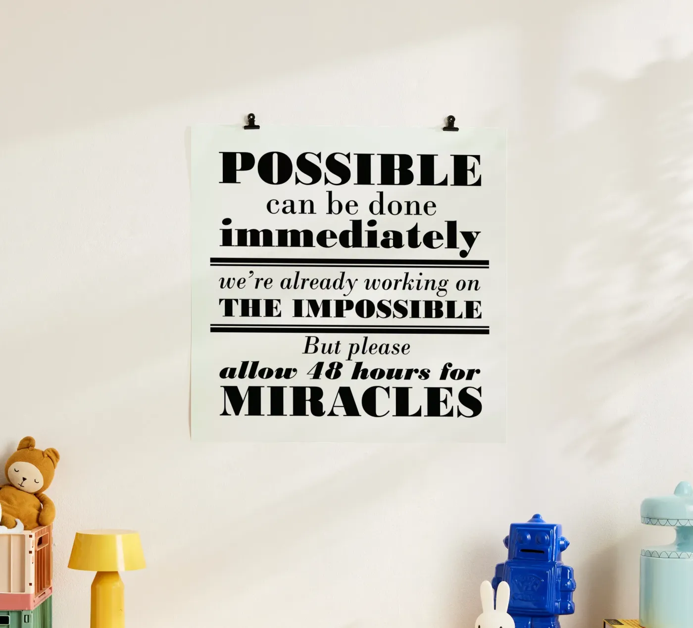Possible Impossible Miracles poster de Mr Cup