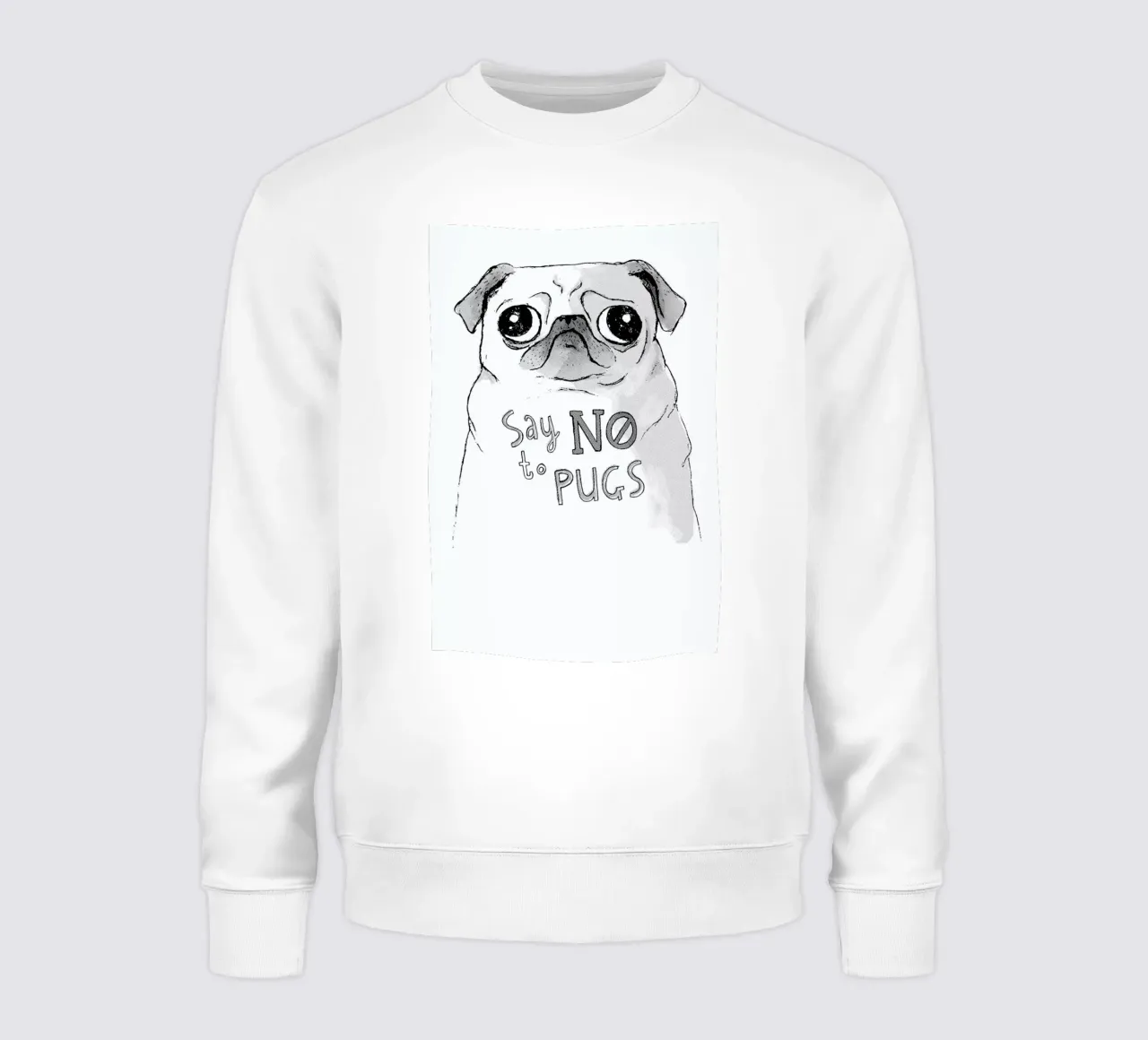 Say No to Pugs felpa da DinoMike